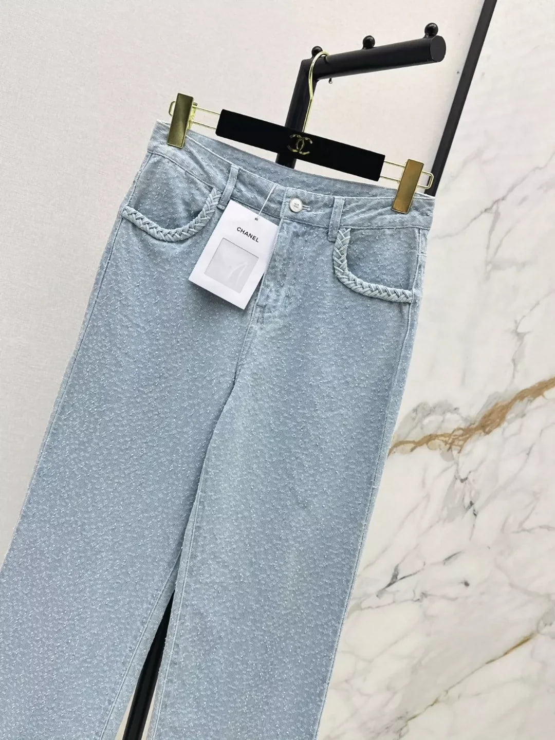 C 25 Spring/Summer New Customized Fabric Straight Leg Jeans