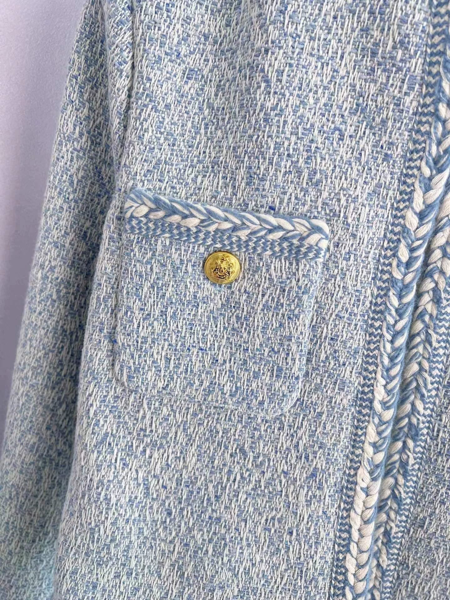 25 Spring new temperament woven jacket