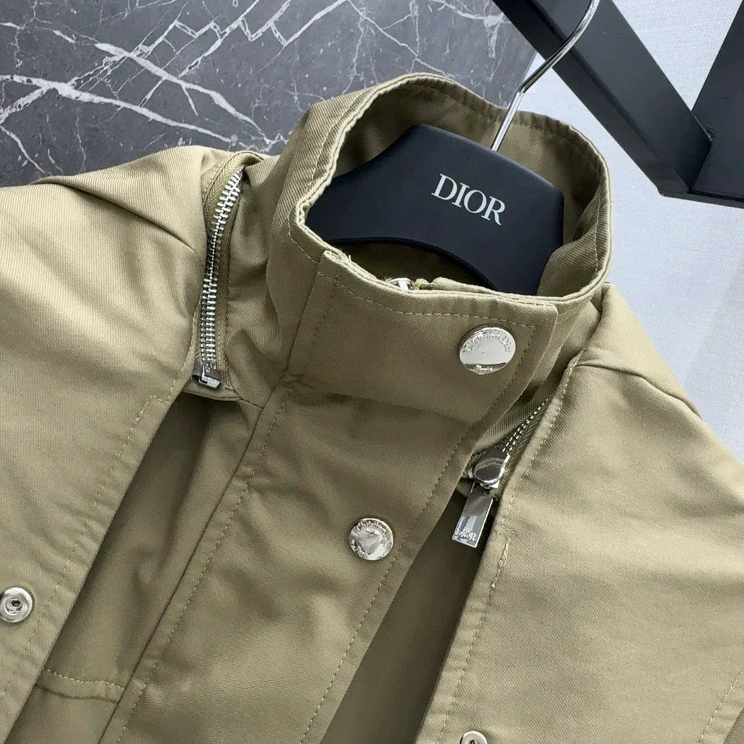 25 New classic hooded short windbreaker
