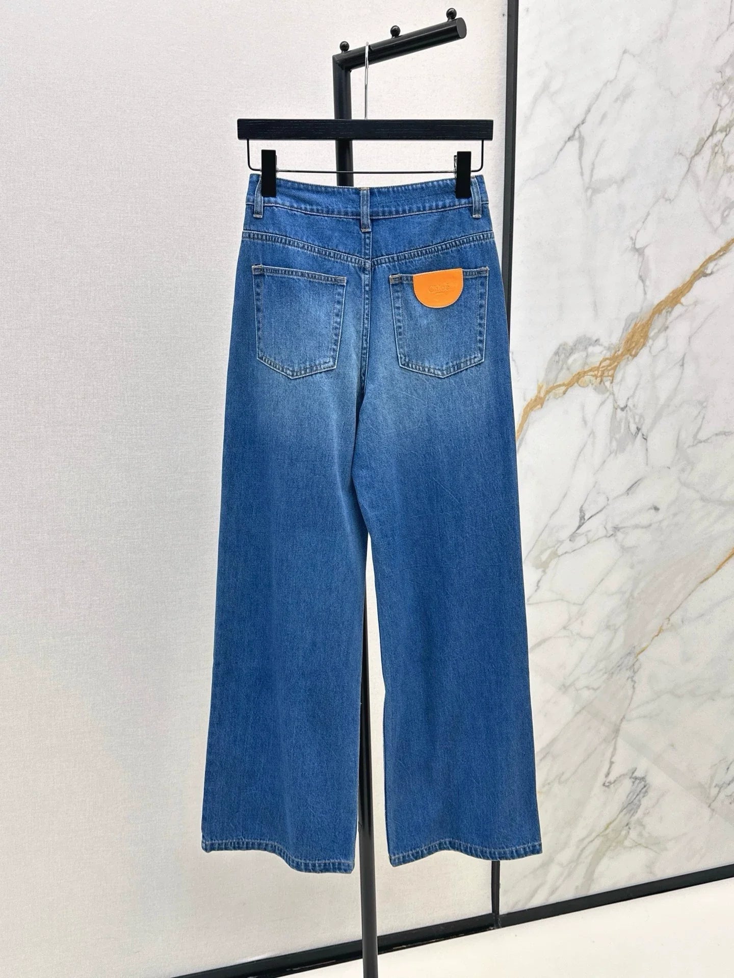 25 Spring/Summer New Straight wide-leg high waist jeans