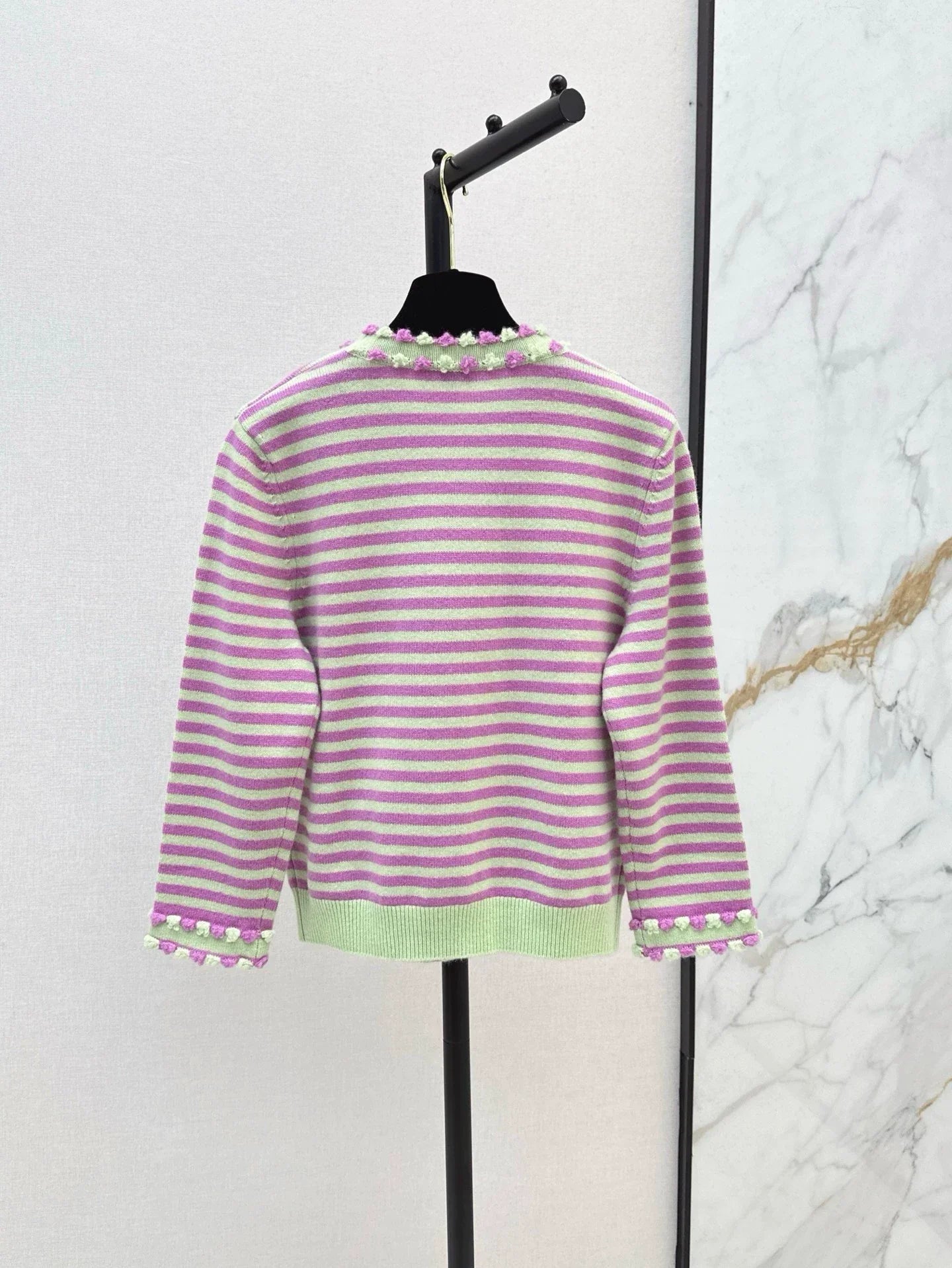 C 25 Spring/Summer New Summer Limited Stripe Set Sheath + Cardigan