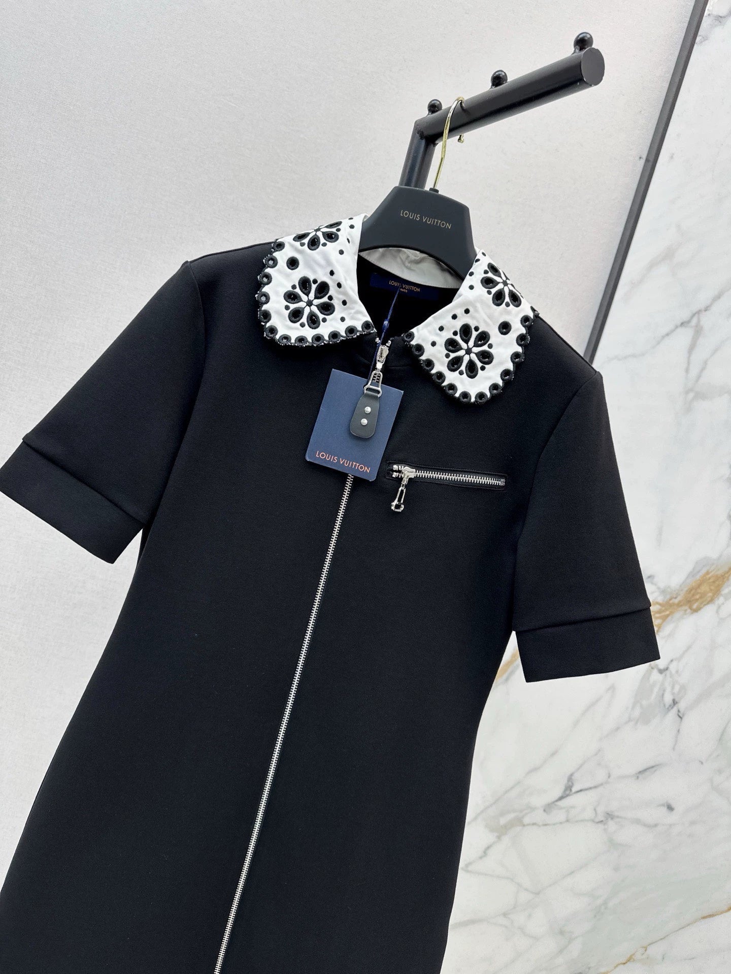 25 Spring/Summer Doll Neck Zipper Dress