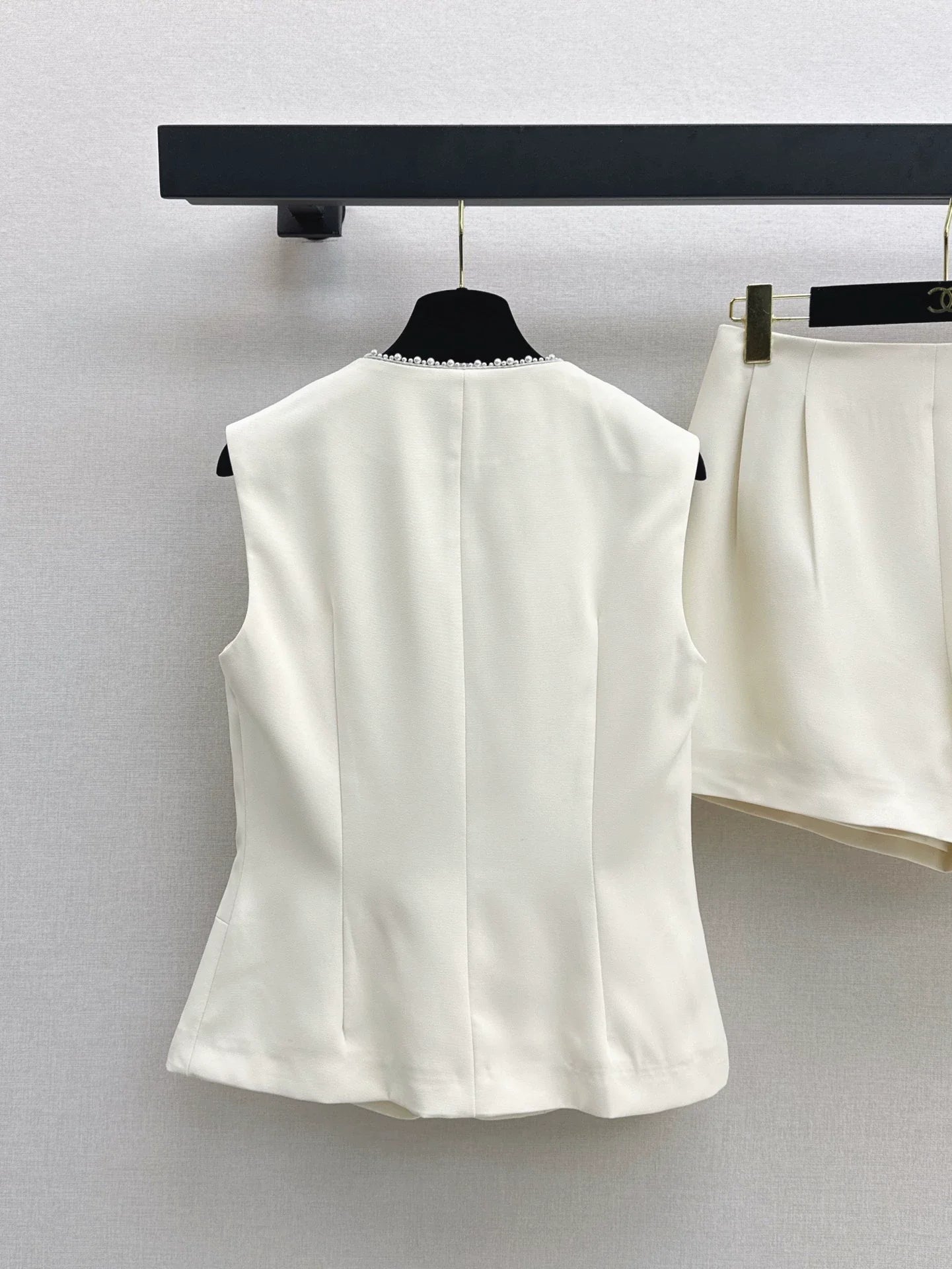 25 spring and summer new suit cubic waisted vest + shorts