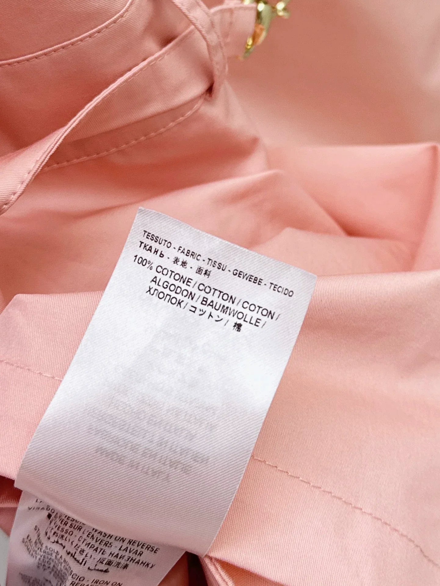 G Spring/Summer 25 New Peach Pink Shirt