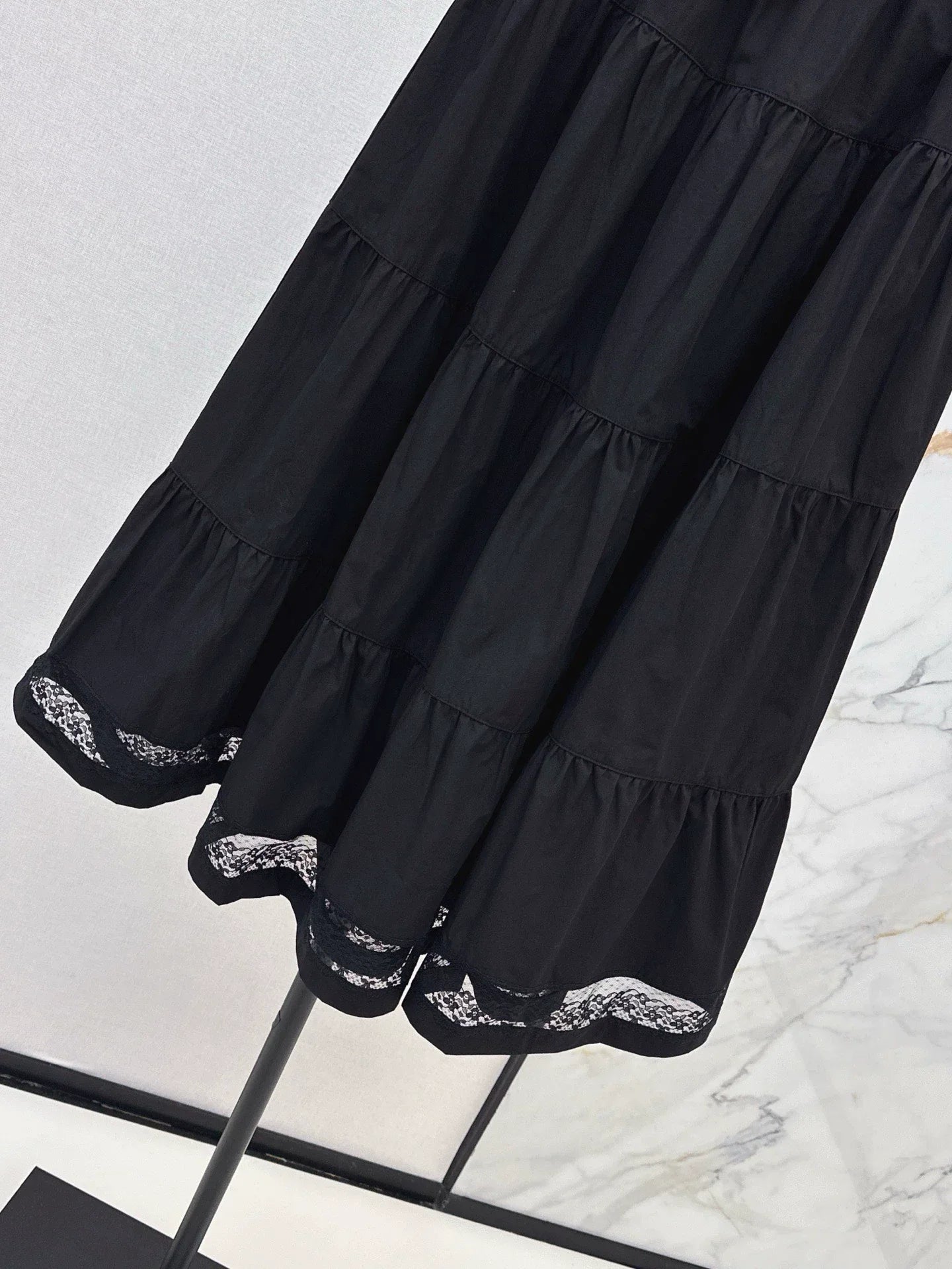 m 25 Spring/Summer New Hem Spliced Lace Long Half Skirt
