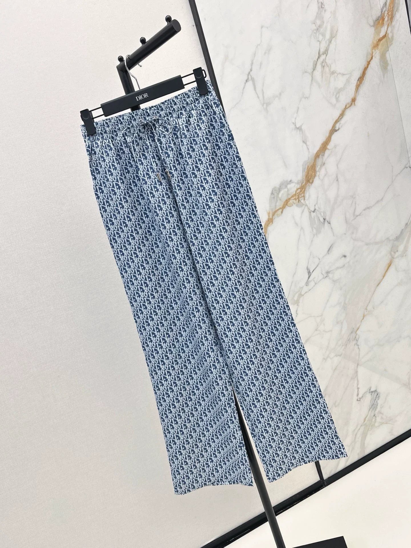D 25 Spring Summer Latest Printed Straight Leg Casual Pants