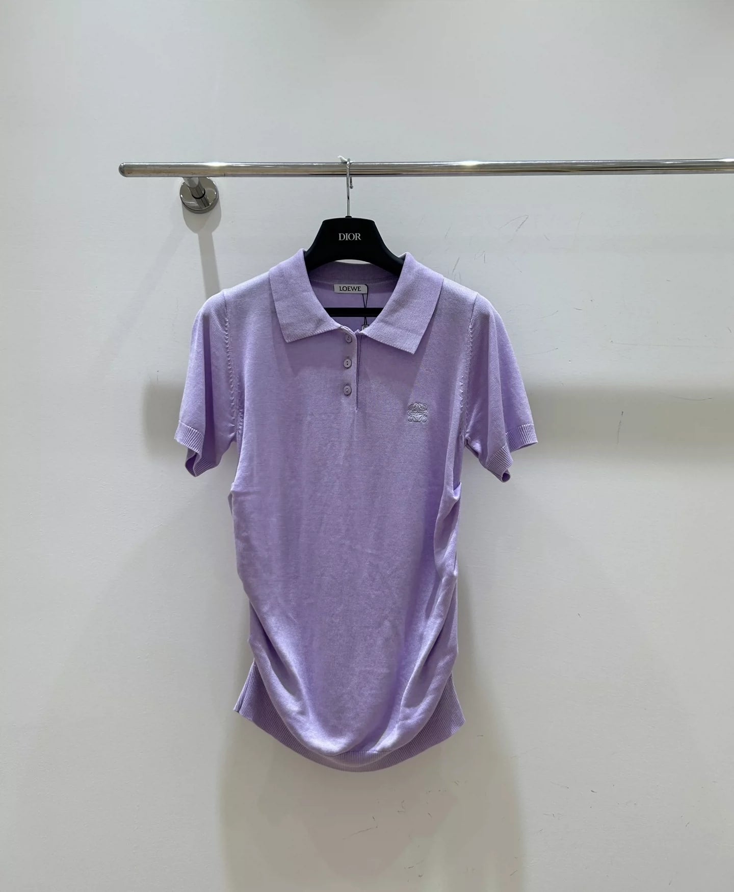 25ZG Spring and Summer New Lapel Short Sleeve Knitted Sweater