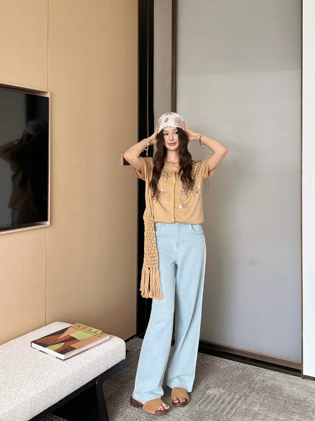 c 25 Spring/Summer Latest Custom Fabric Straight Leg Jeans