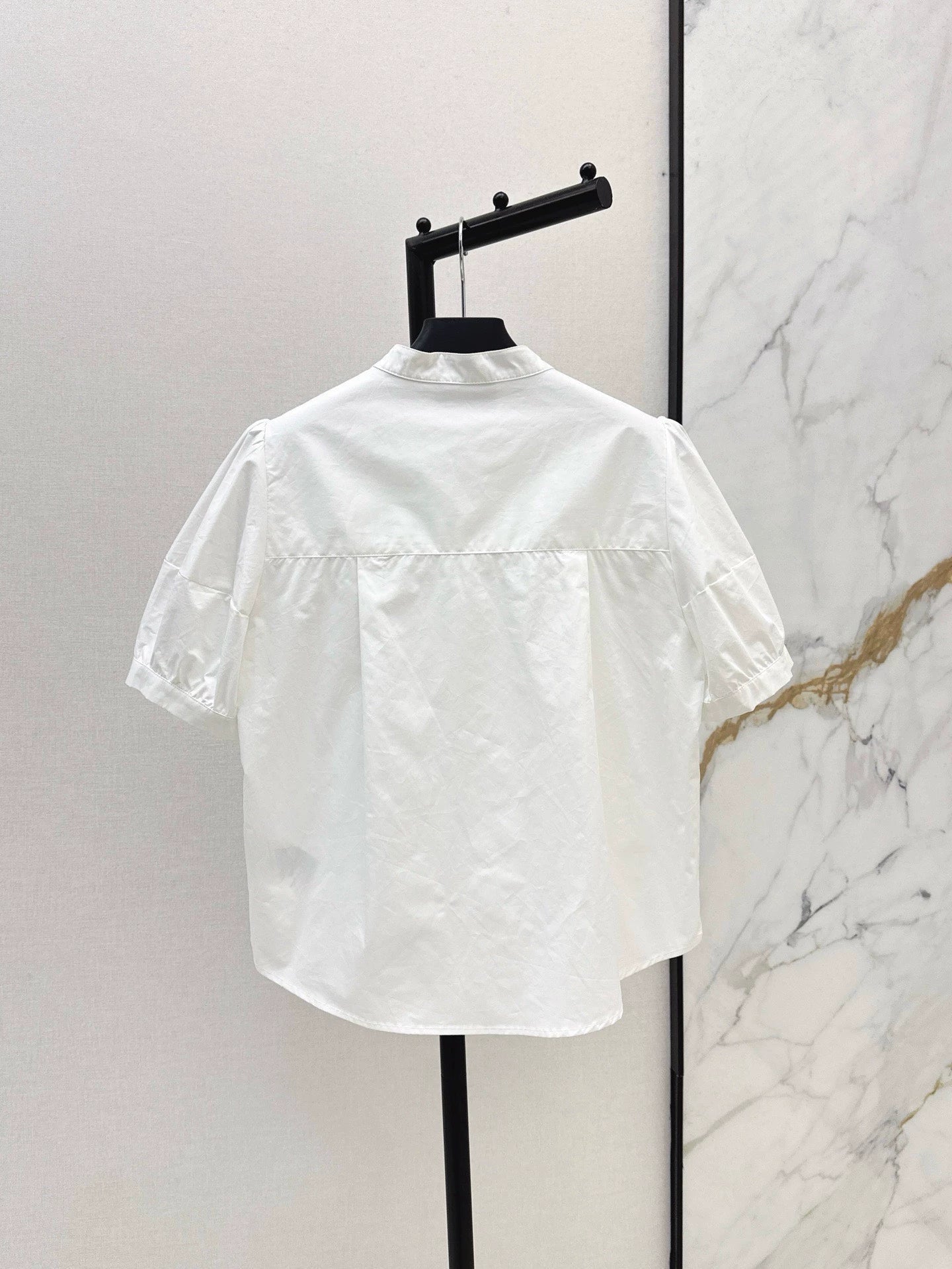 P 25 Spring/Summer newest style letter embroidery decoration short-sleeved shirt