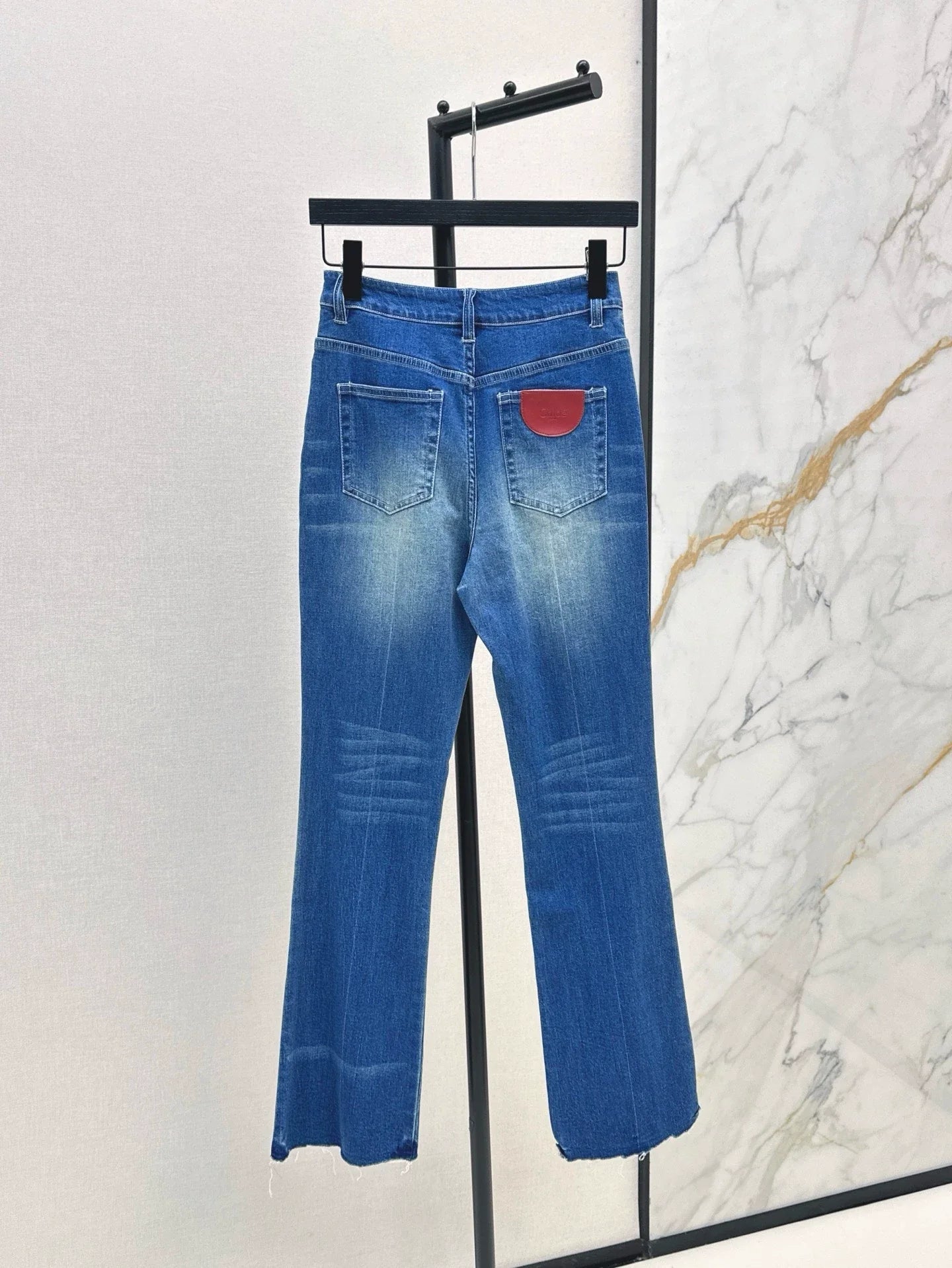 25 spring and summer new Slim high waist denim pencil pants