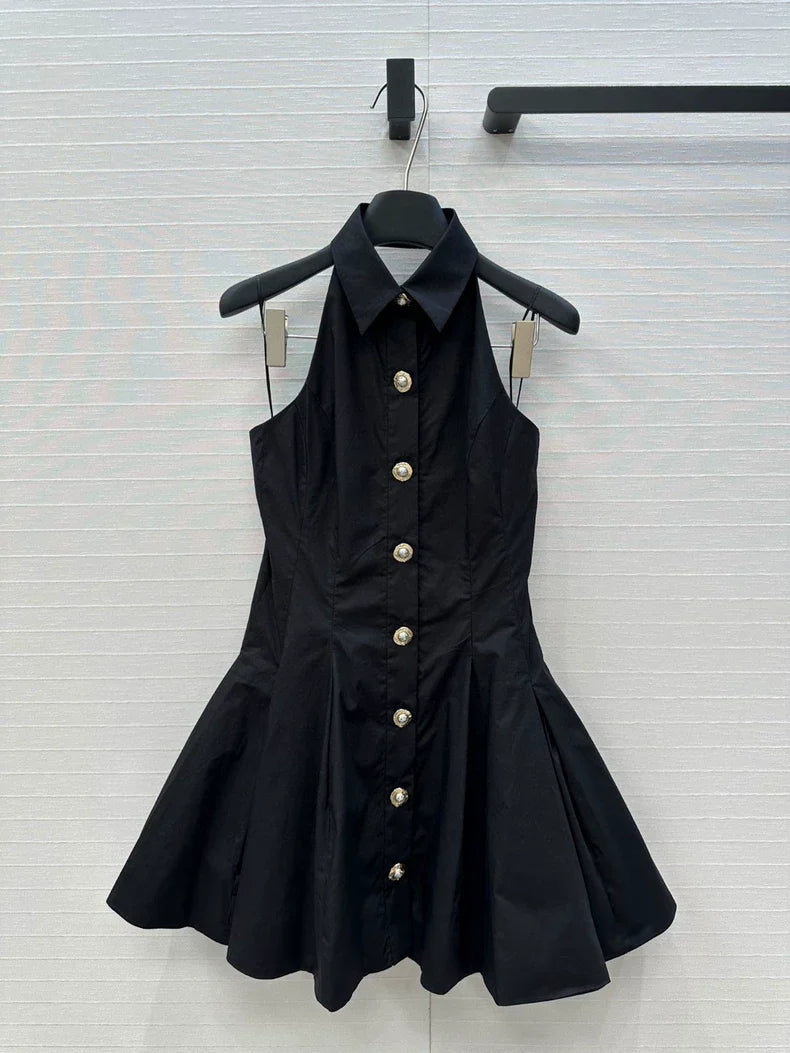 Ba 25 New Hanging Neck Sleeveless Cotton Dresses
