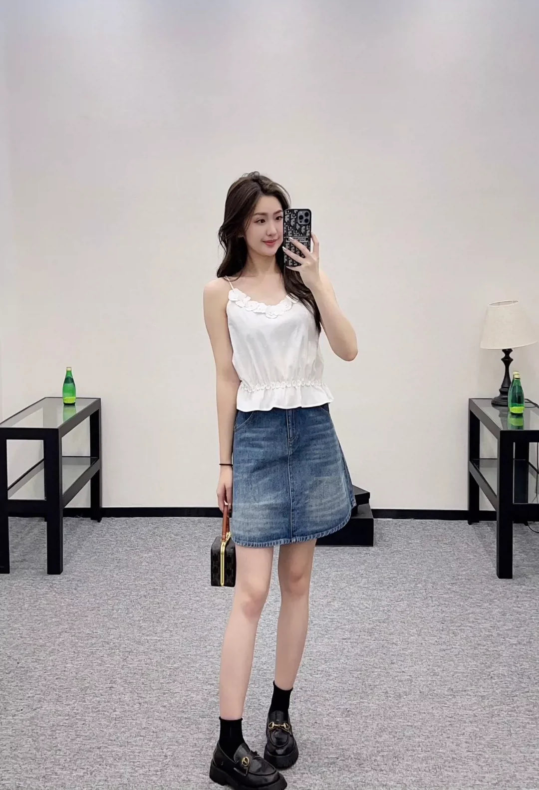 25 Summer new style Spaghetti strap camellia vest