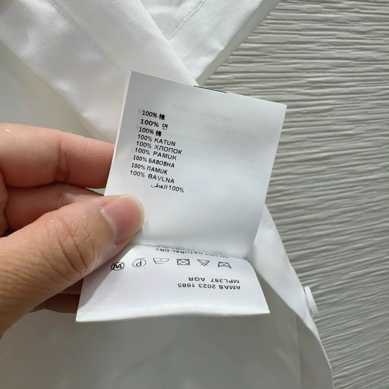 P 25 New Triangle Label Pocket Tie Short Sleeve Shirt