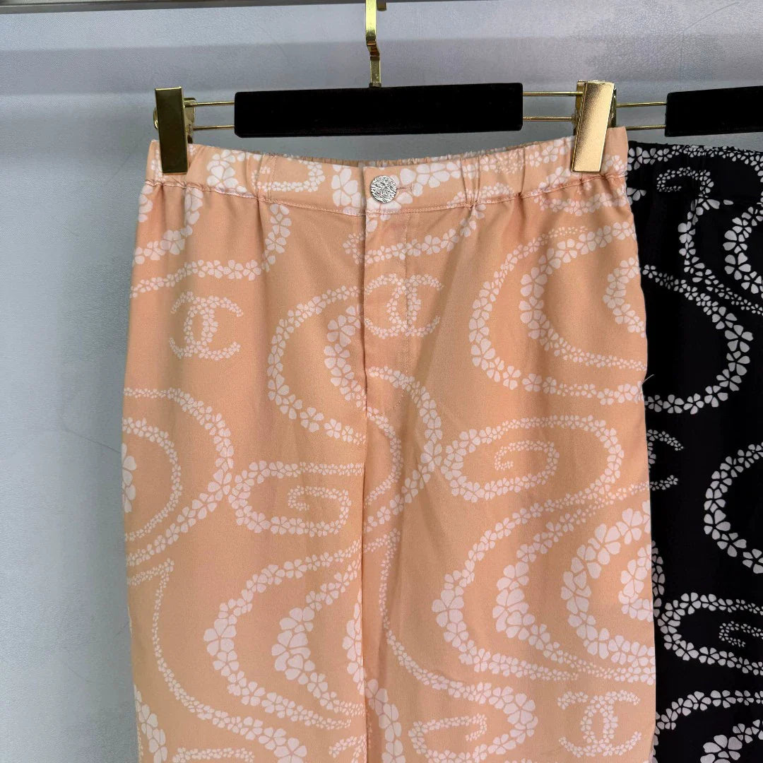 C 25 Printed wide-leg pants
