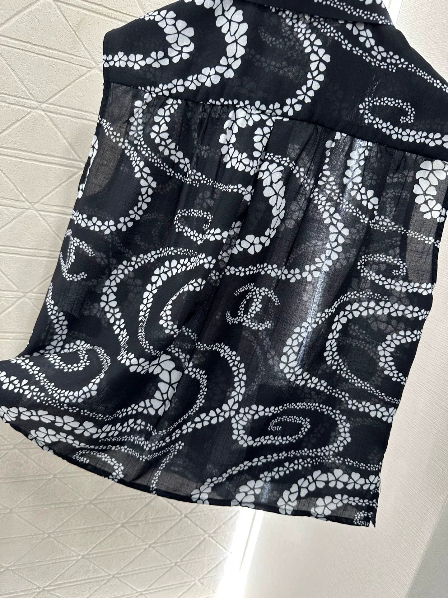 C 25 Printed Sleeveless Vest Shirt