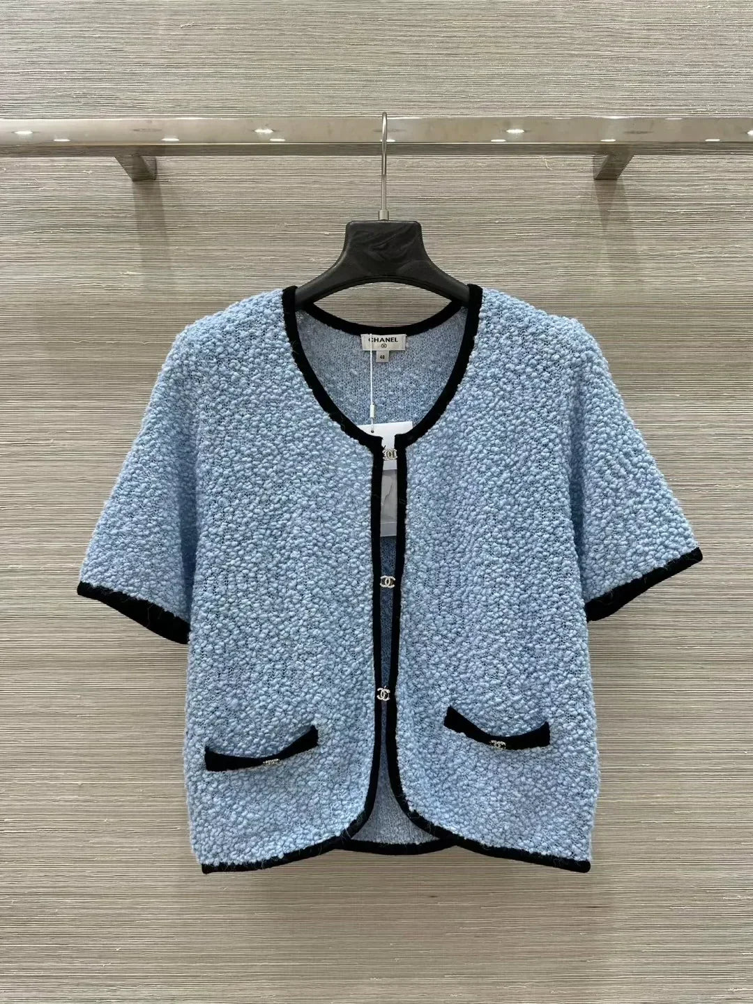 C 25 Duvier Collection Colorblocked Round Neck Short Sleeve Open Chest Small Top + Half Skirt Set!