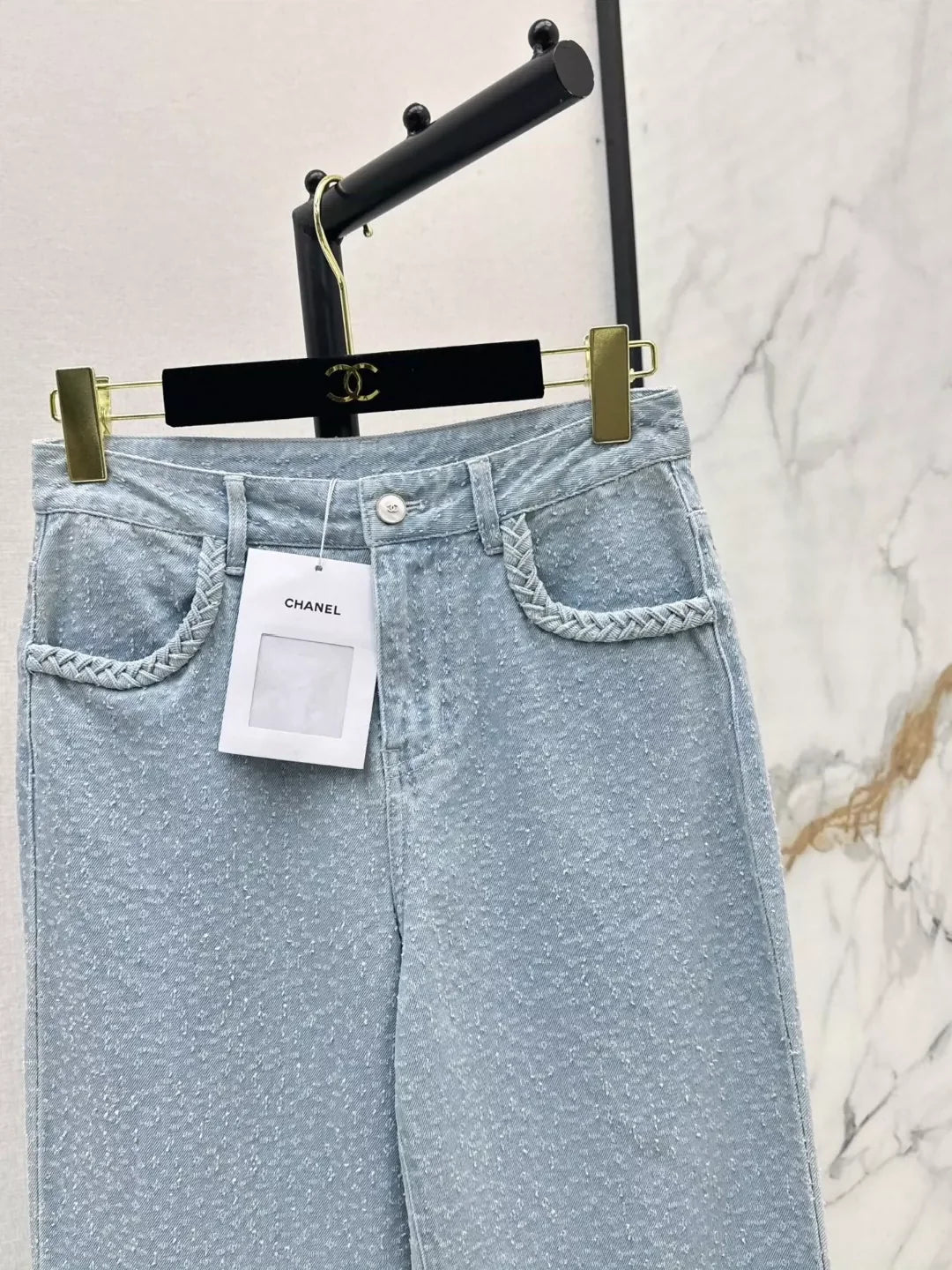 C 25 Spring/Summer New Customized Fabric Straight Leg Jeans