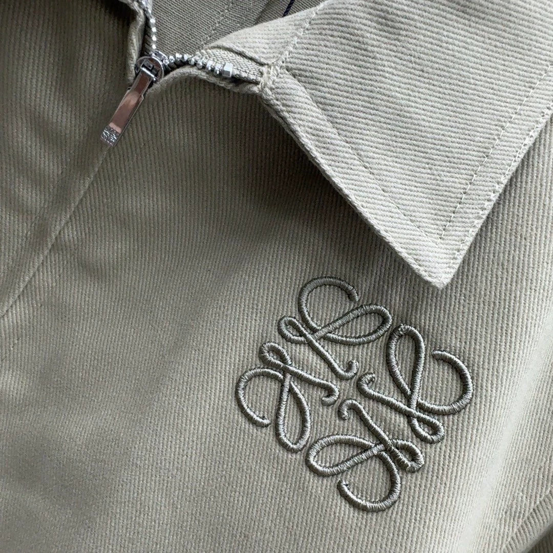 25 Popular denim suit with embroidered letters