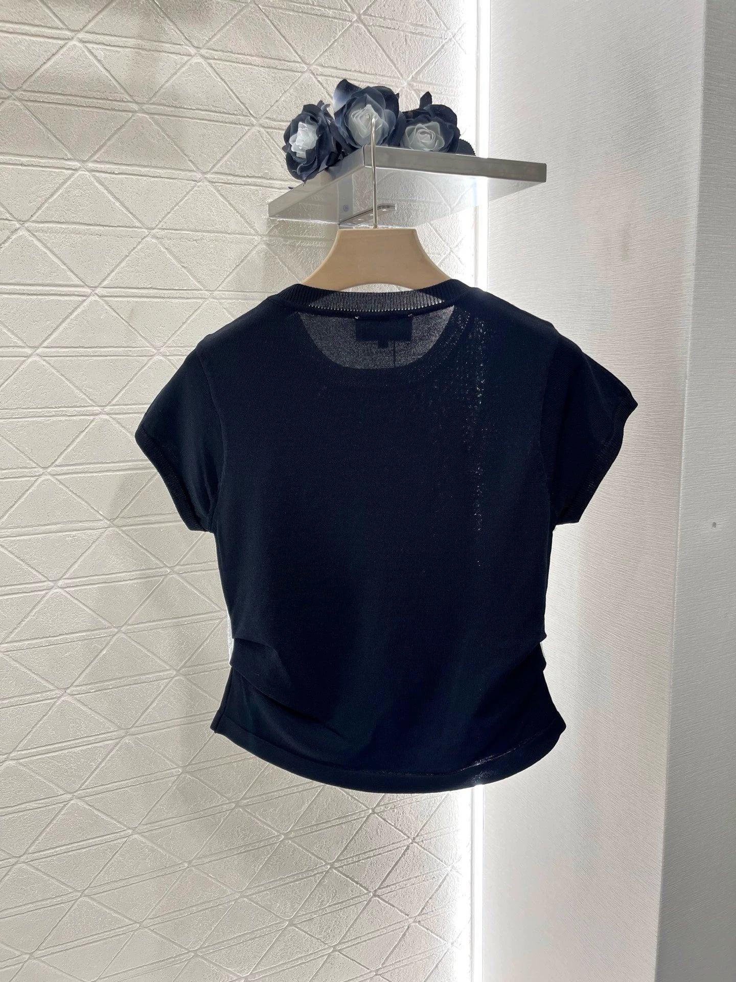 C 25 New Sling False Two Piece Knit Top