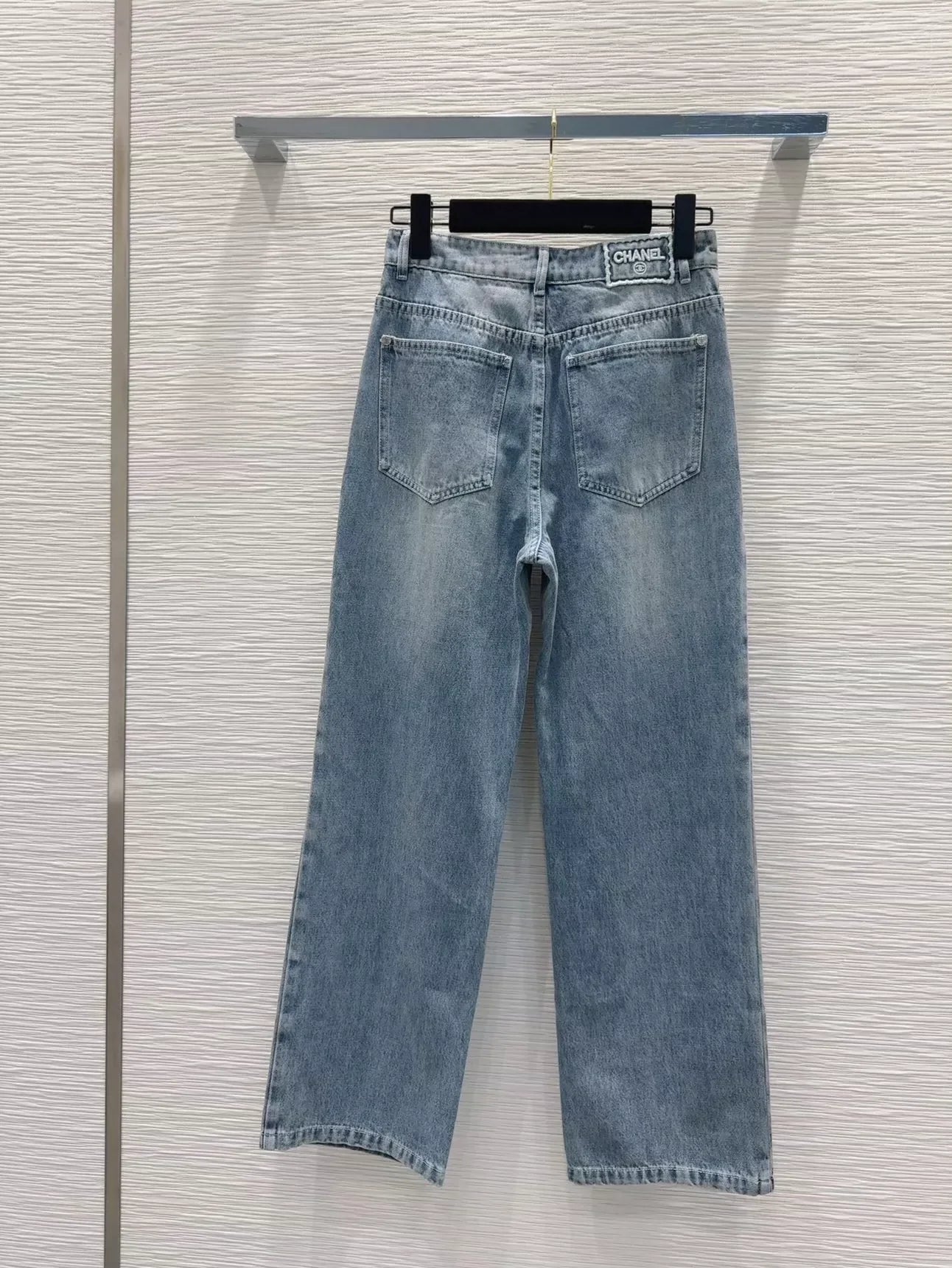 c 25 New Embroidered Denim Trousers