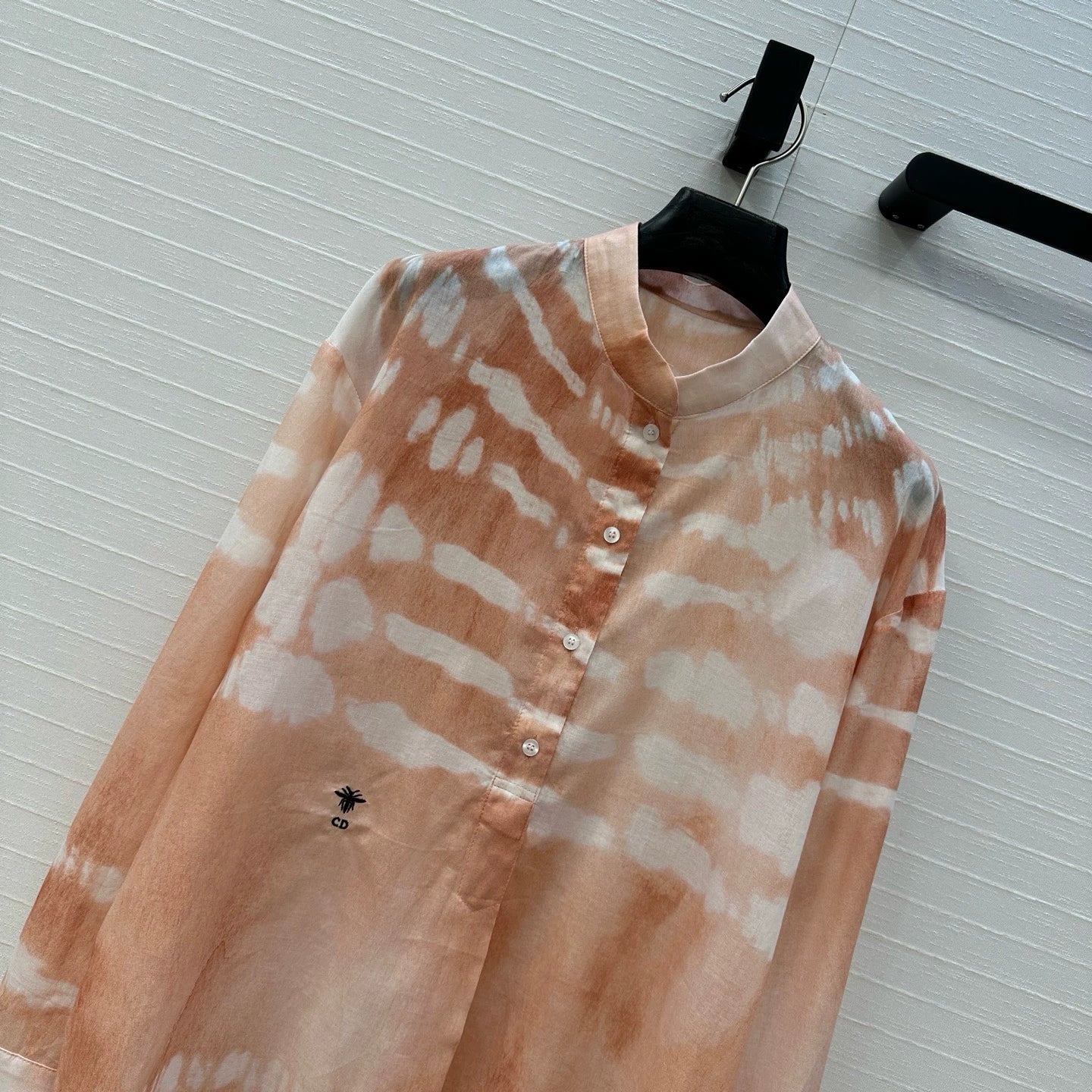 D 25 Spring/Summer Vacation Style New Water Wave Tie-Dye Long Sleeve Shirt