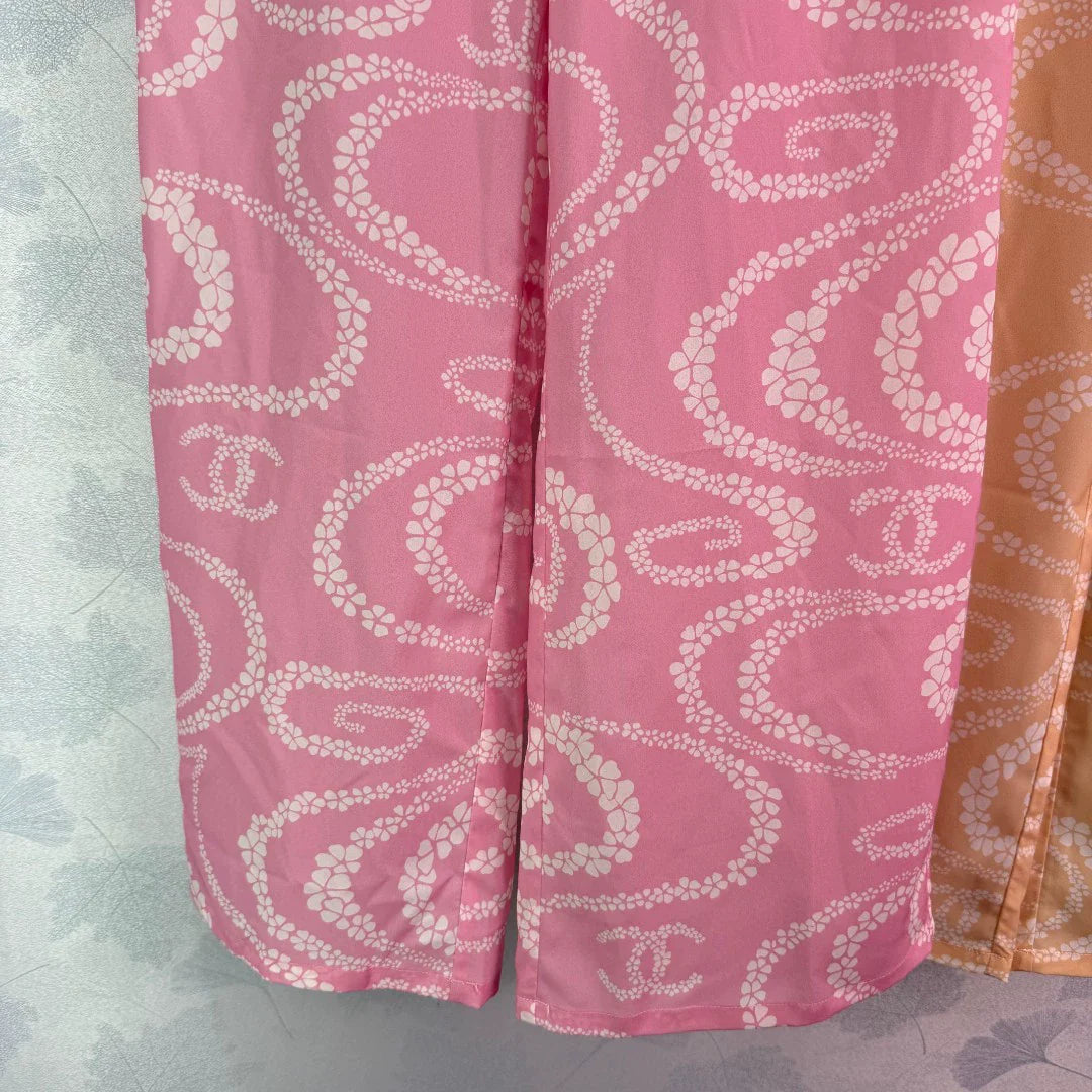 C 25 Printed wide-leg pants