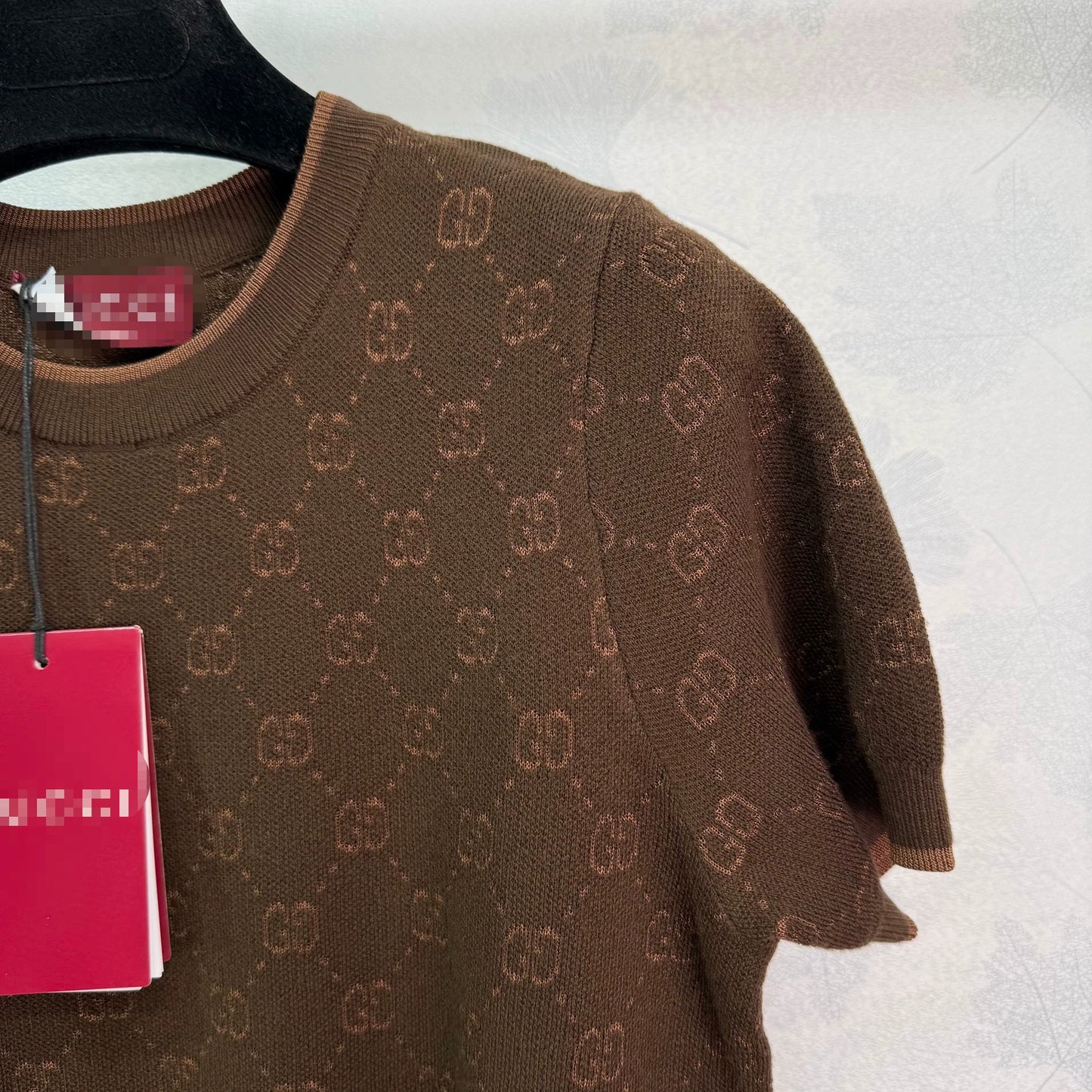 2025 Early Autumn New Jacquard Knitted Round Neck Short Sleeve
