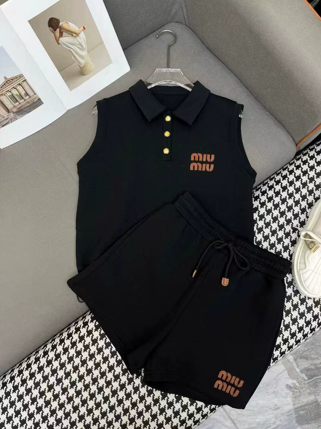 25ss lapel ➕ Leisure drawstring set