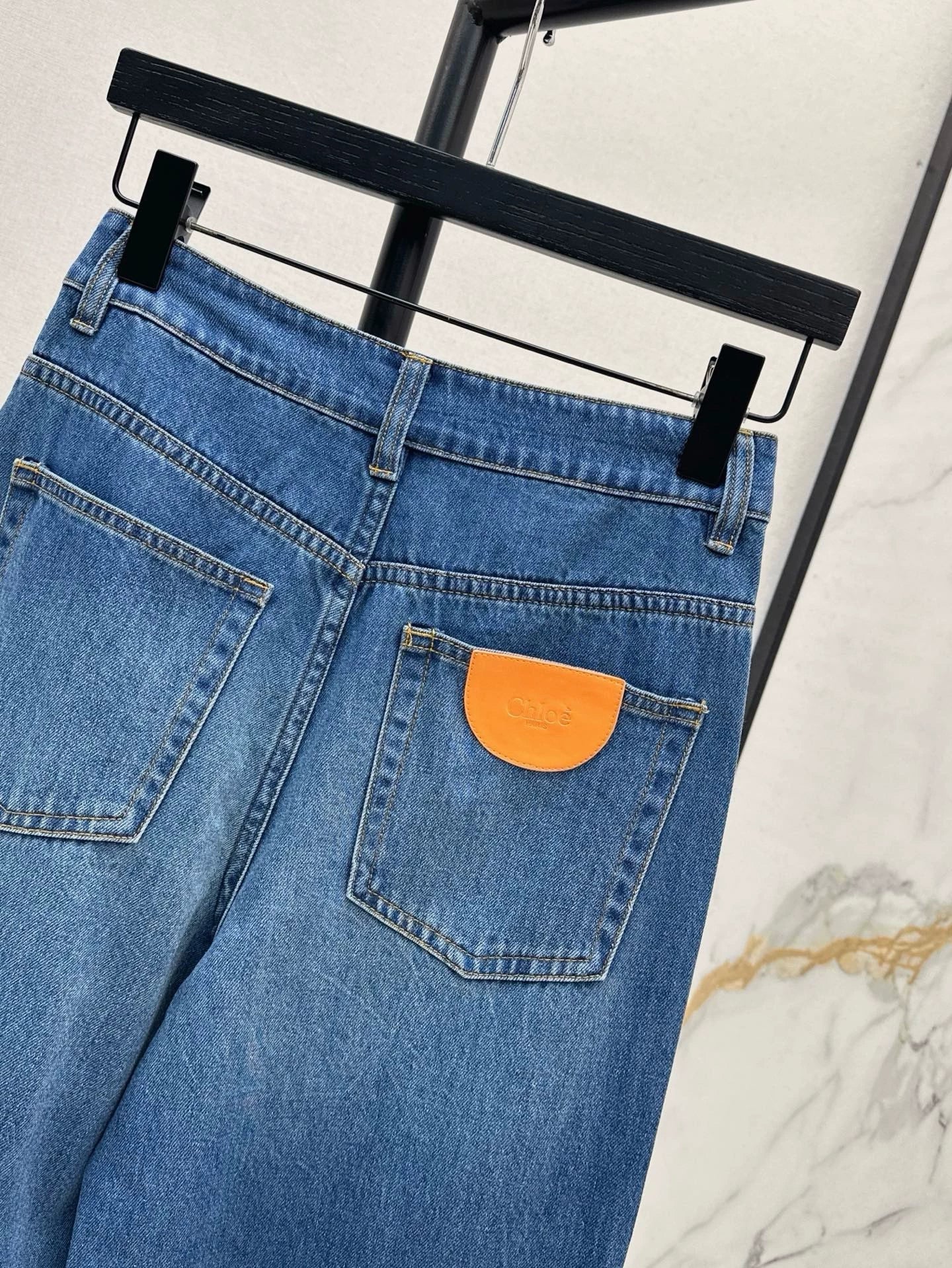 25 Spring/Summer New Straight wide-leg high waist jeans