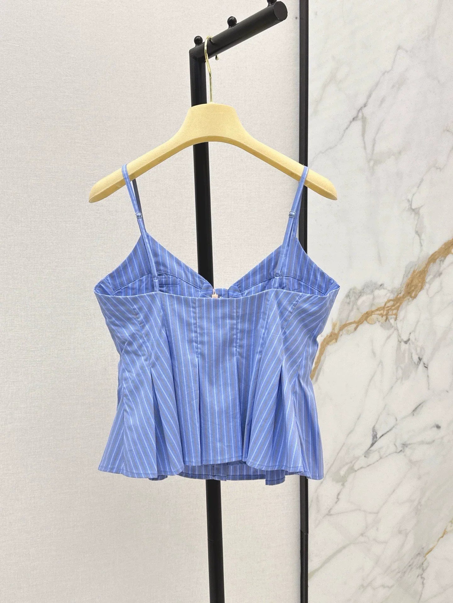 m 25 Spring/Summer Newest Blue Striped Small Suspenders