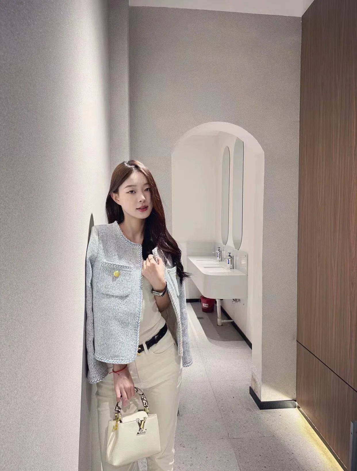 25 Spring new temperament woven jacket