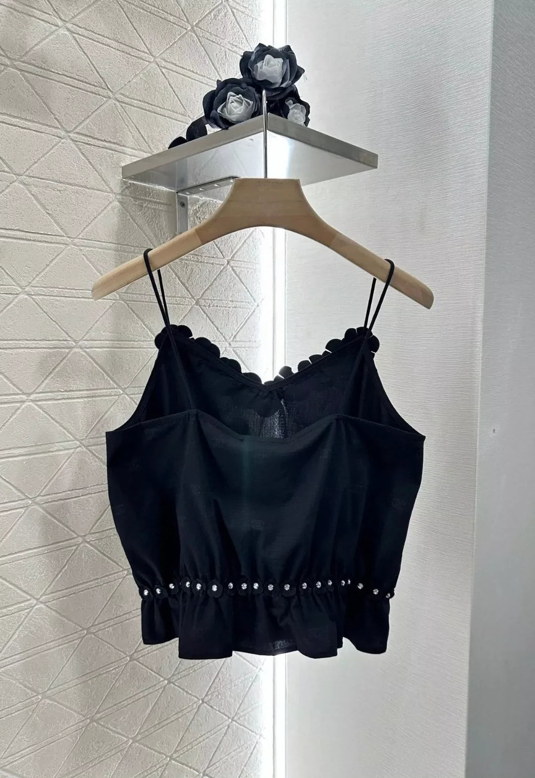 25 Summer new style Spaghetti strap camellia vest