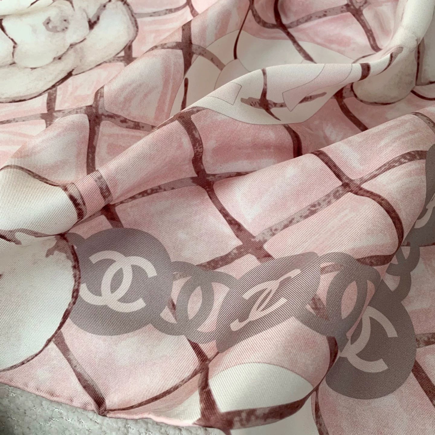 25 Camellia Pink Scarf