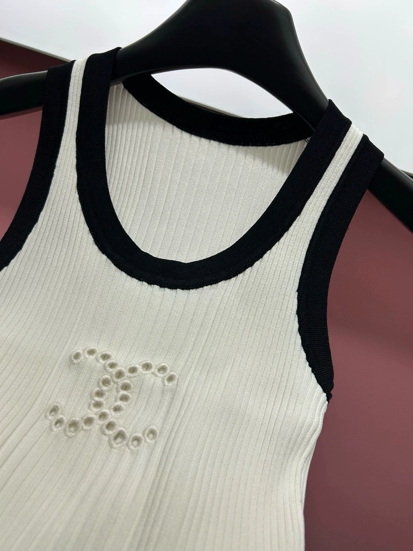 25 Cutout Embroidered Knit Vest