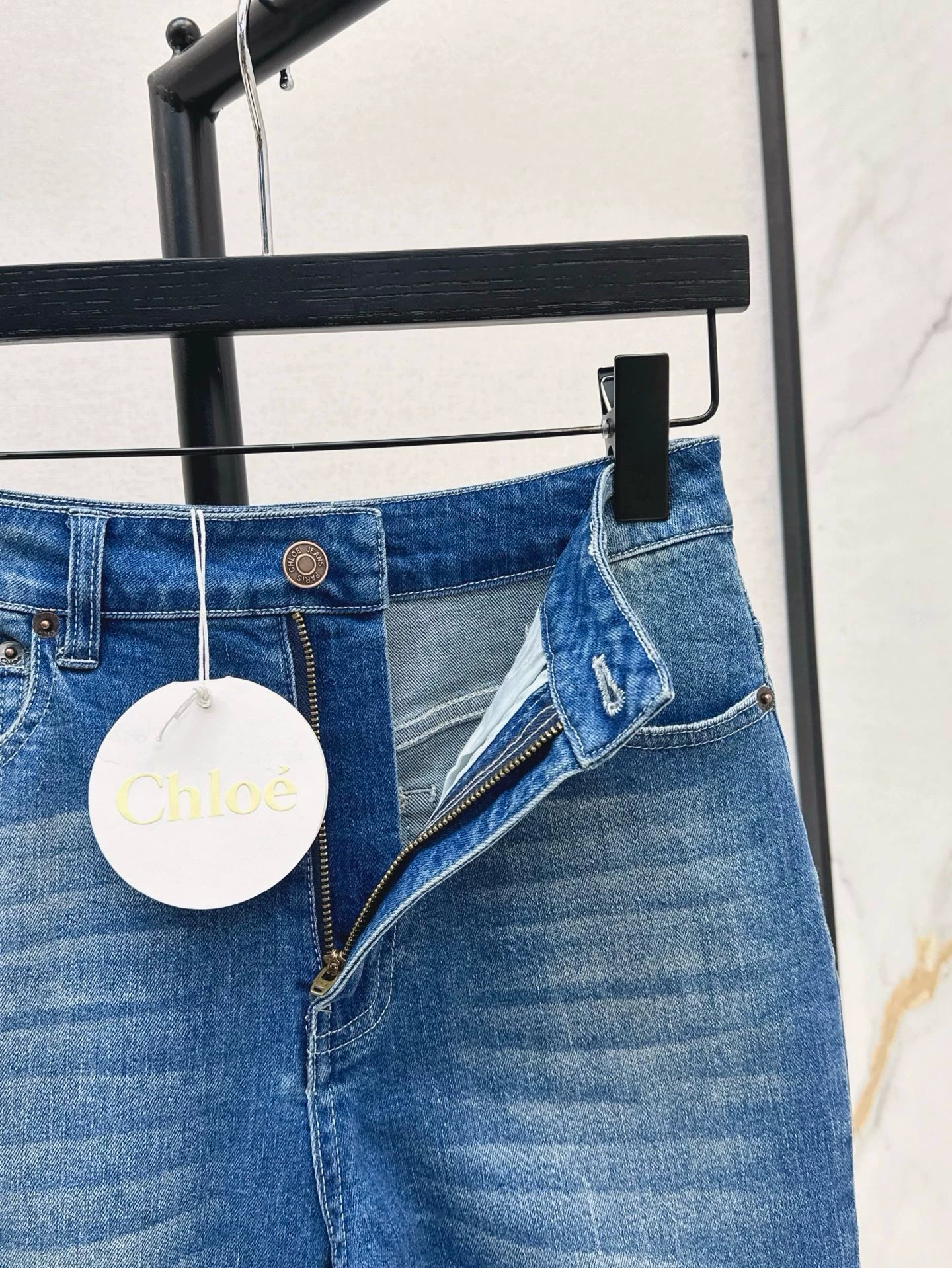 25 spring and summer new Slim high waist denim pencil pants
