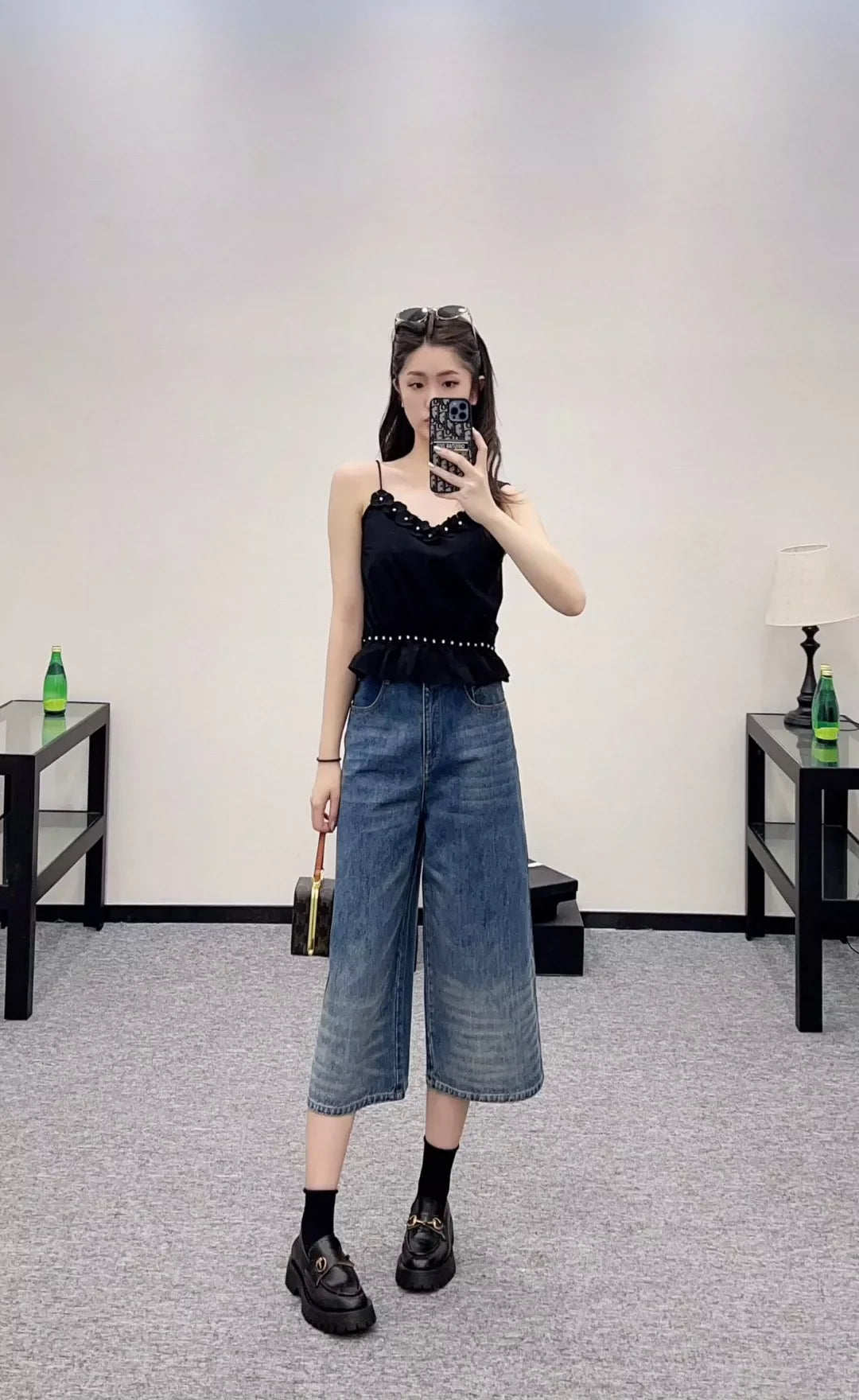 25 Summer new style Spaghetti strap camellia vest