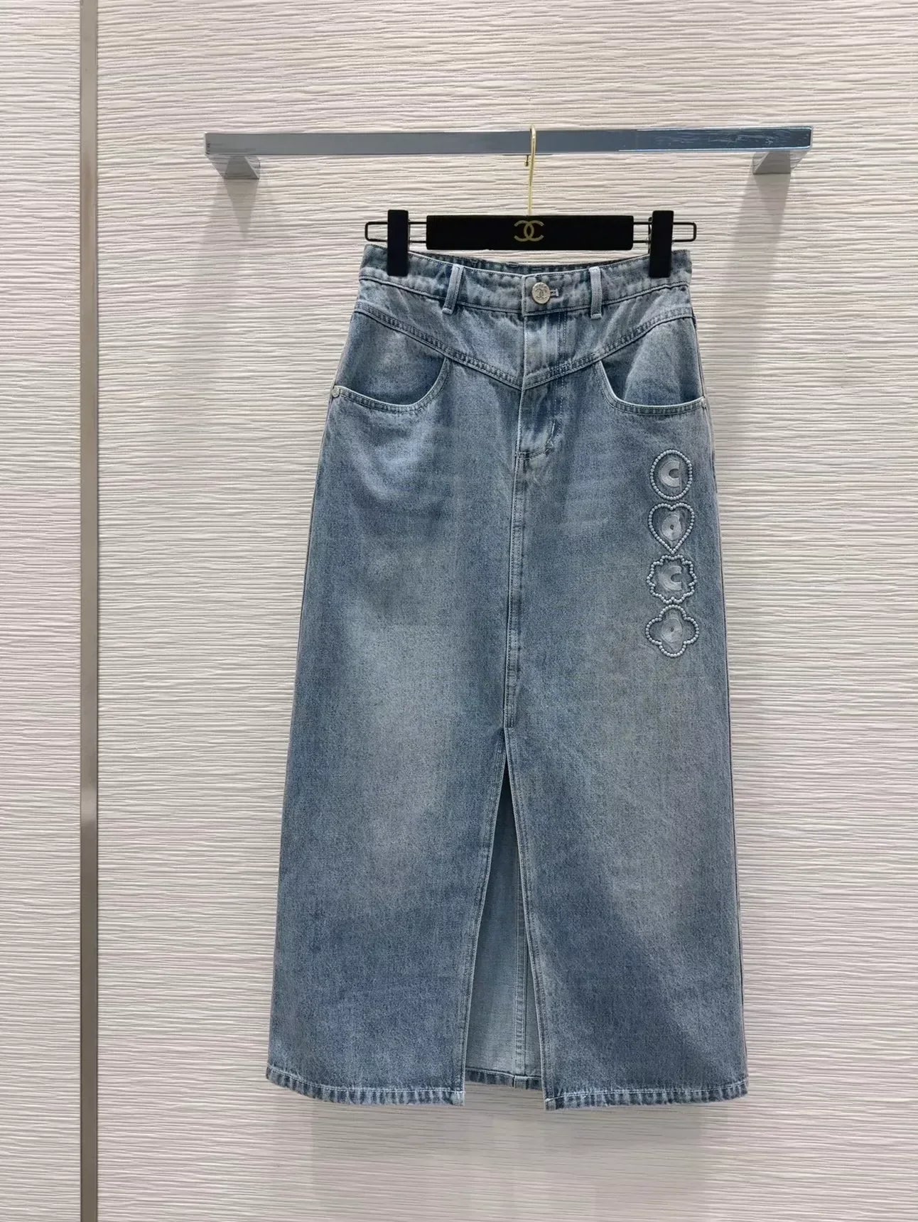 C 25 New Denim Half Skirt