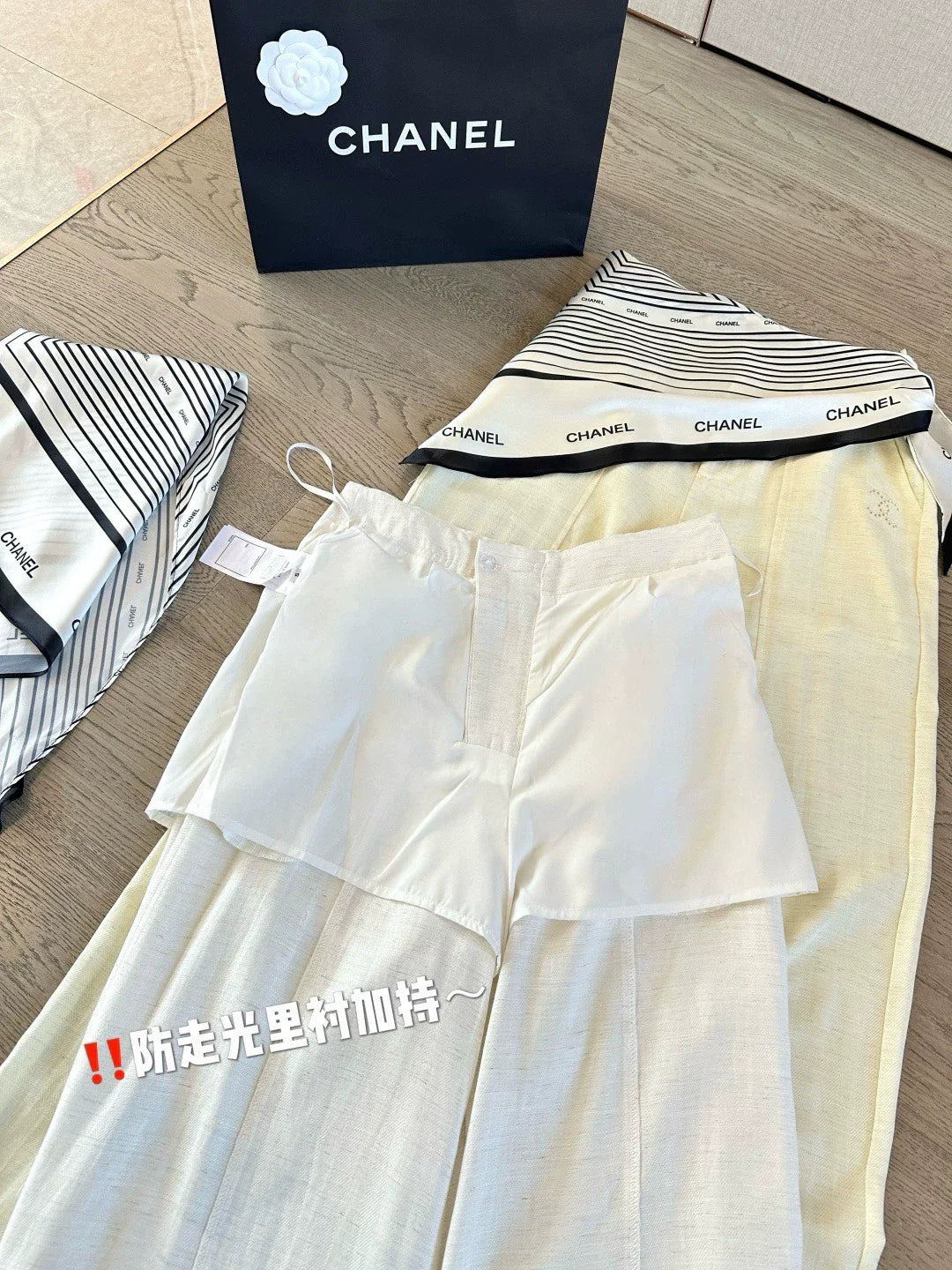 C 25 new summer linen pants, scarf tie wide leg pants delivery scarf models