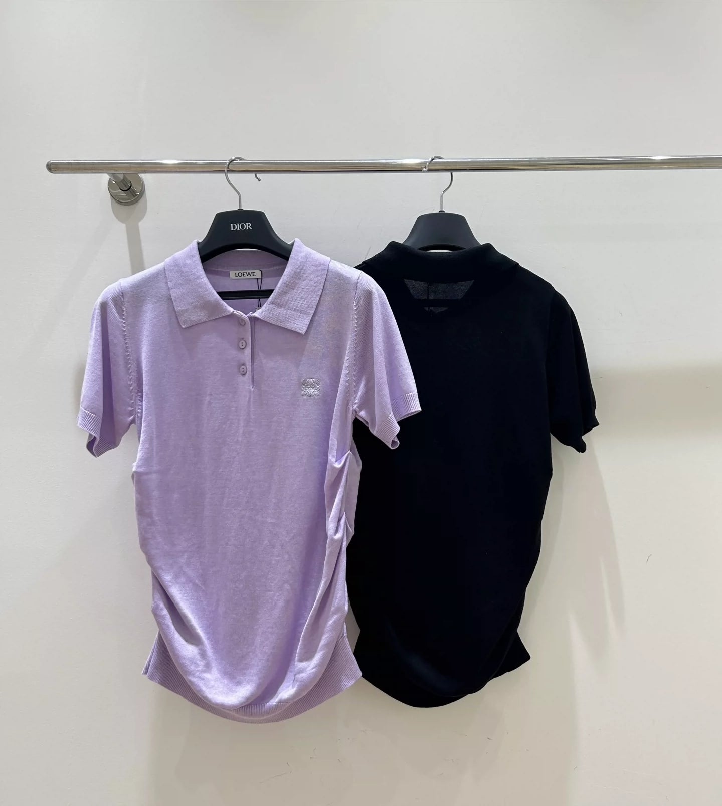 25ZG Spring and Summer New Lapel Short Sleeve Knitted Sweater