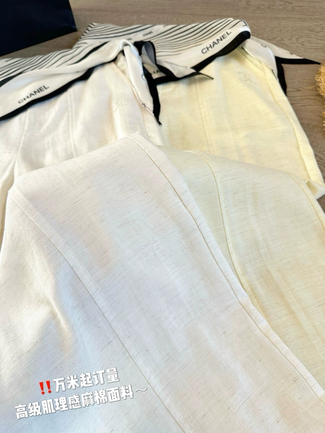 C 25 new summer linen pants, scarf tie wide leg pants delivery scarf models