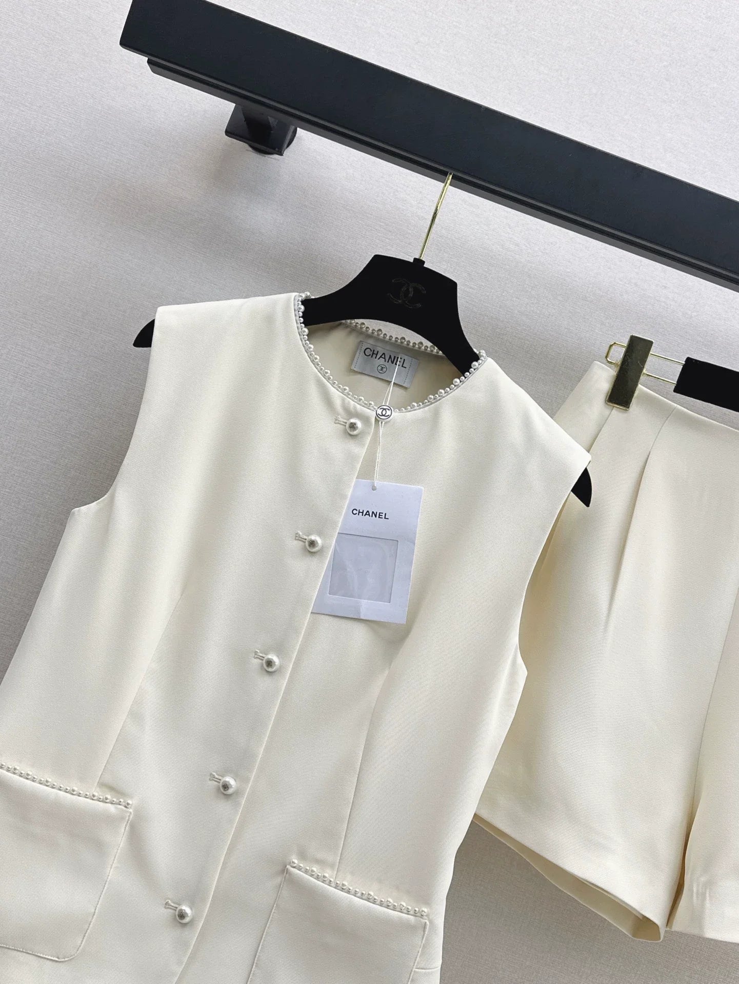 25 spring and summer new suit cubic waisted vest + shorts