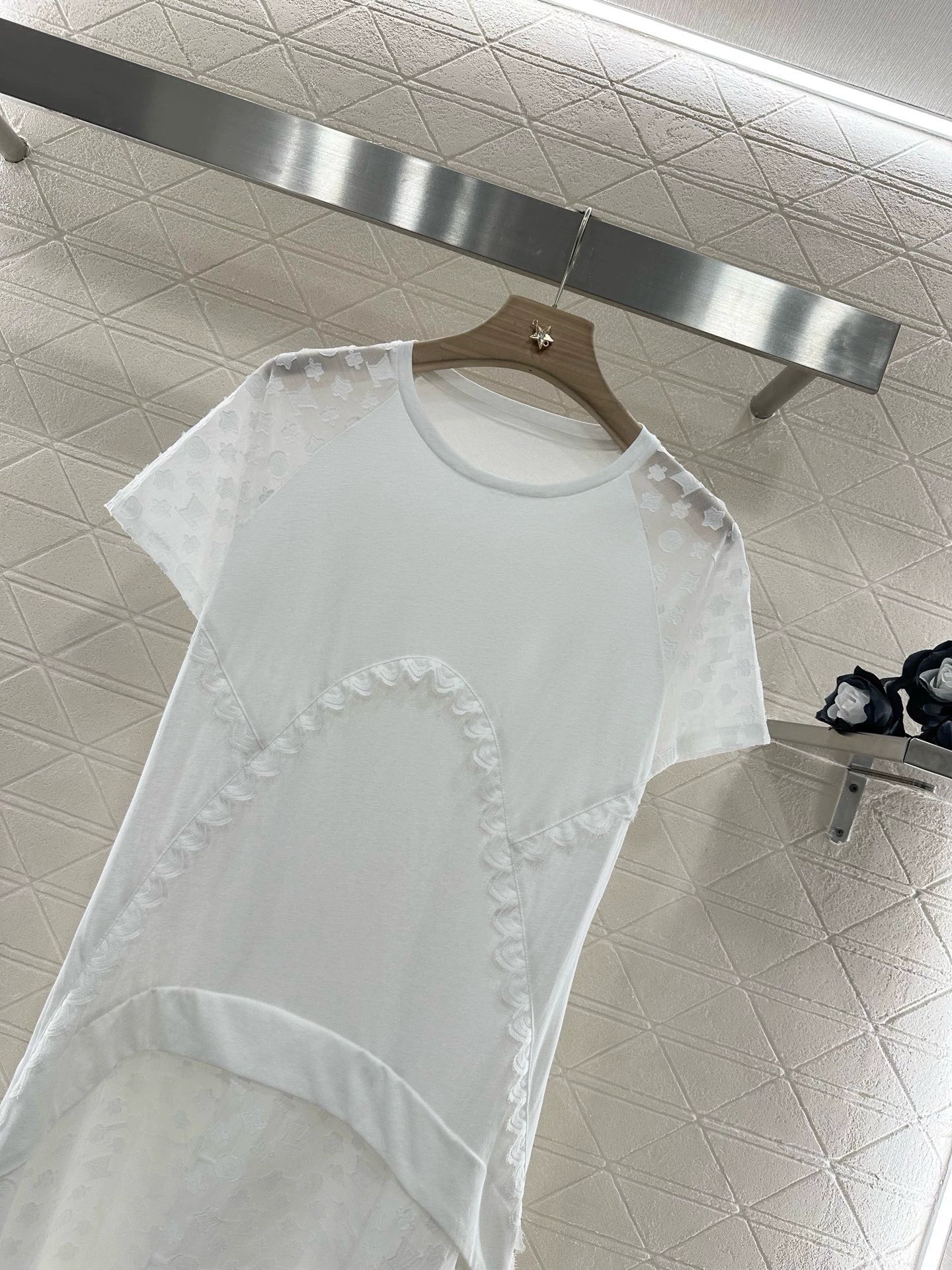 L 25 New Products Patchwork Irregular Dress