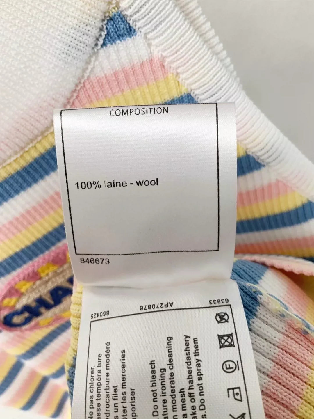 C 25 New Chest Letter Patch Embroidery Color Block Stripe Round Neck Knit Neck Cami Tank Top