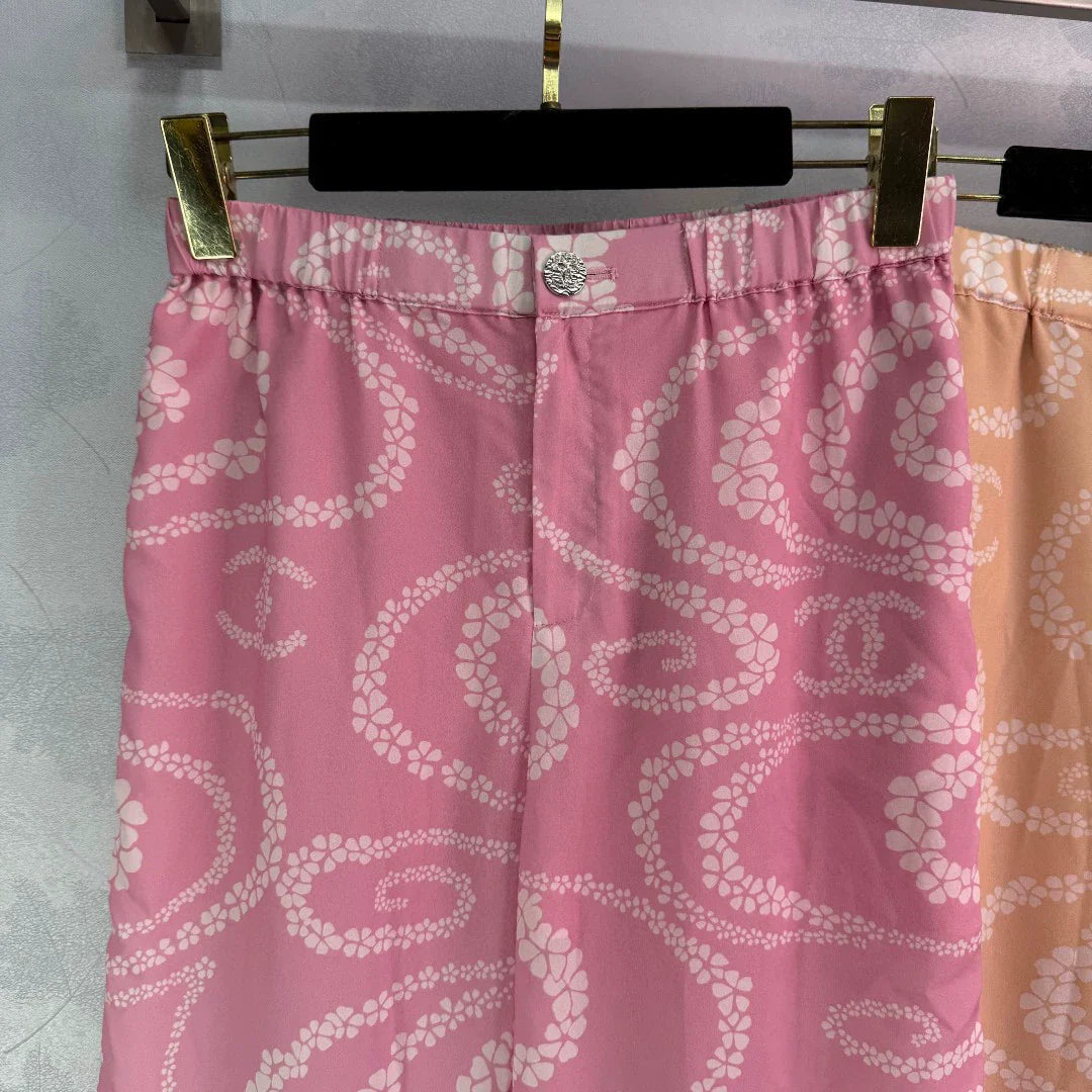 C 25 Printed wide-leg pants