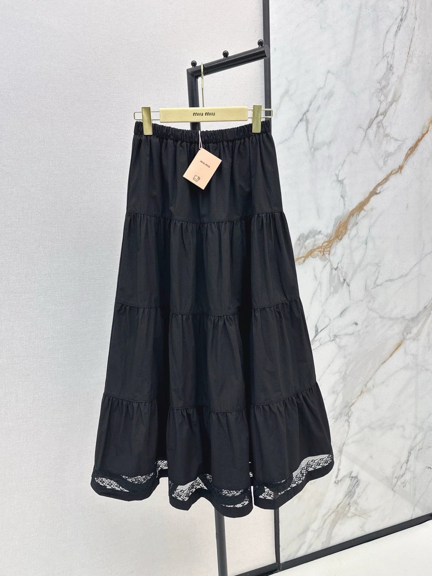 m 25 Spring/Summer New Hem Spliced Lace Long Half Skirt