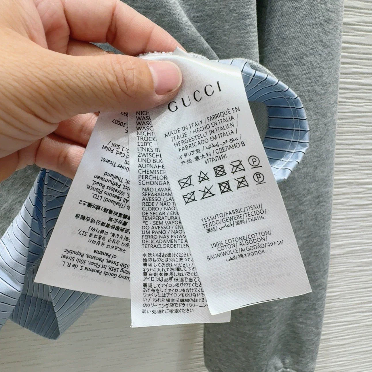 G 25 new embroidered letters color clash long-sleeved sweater shorts set