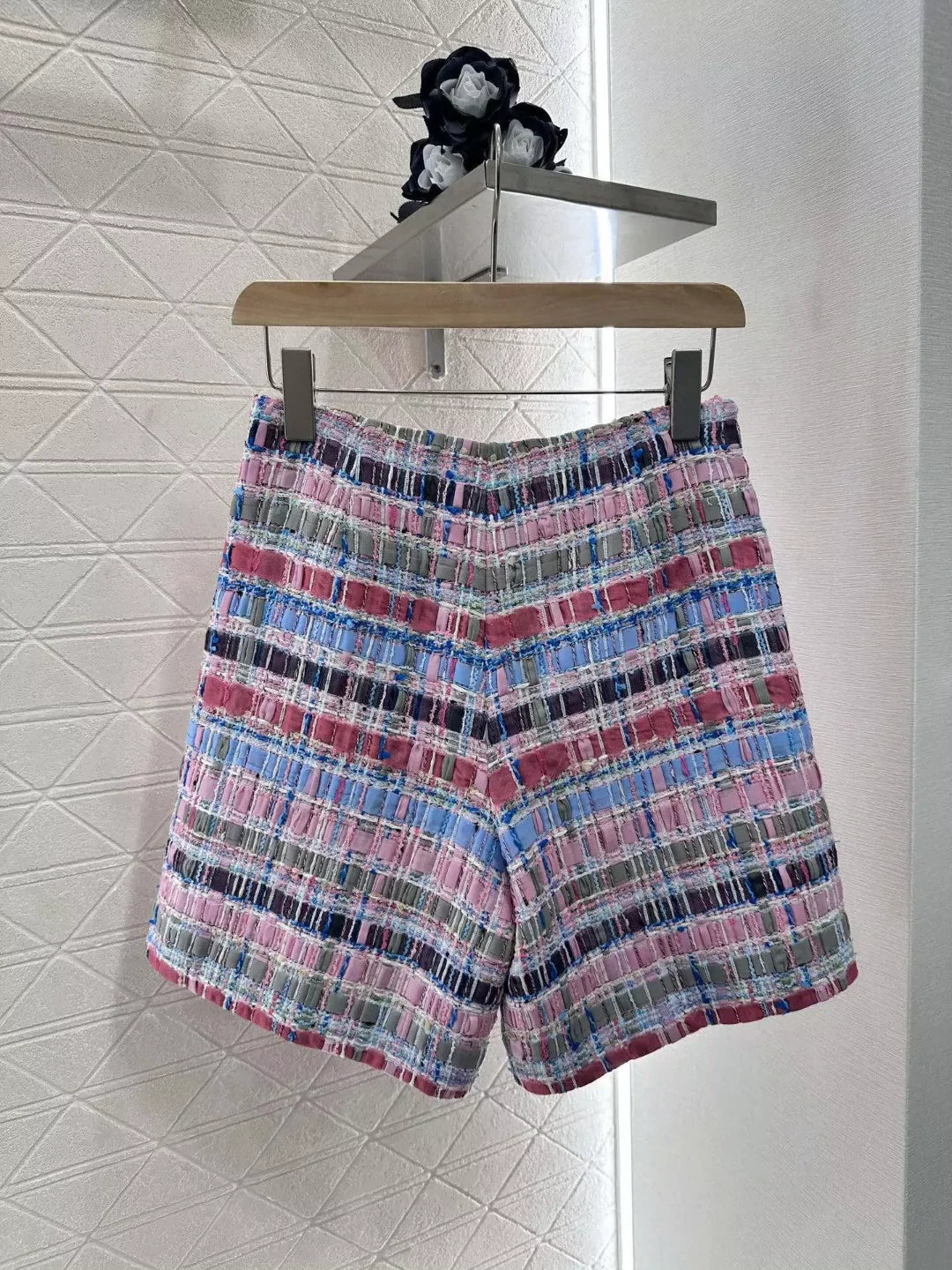 25 Spring and Summer New Color Woven Vest Skirt Pants Set