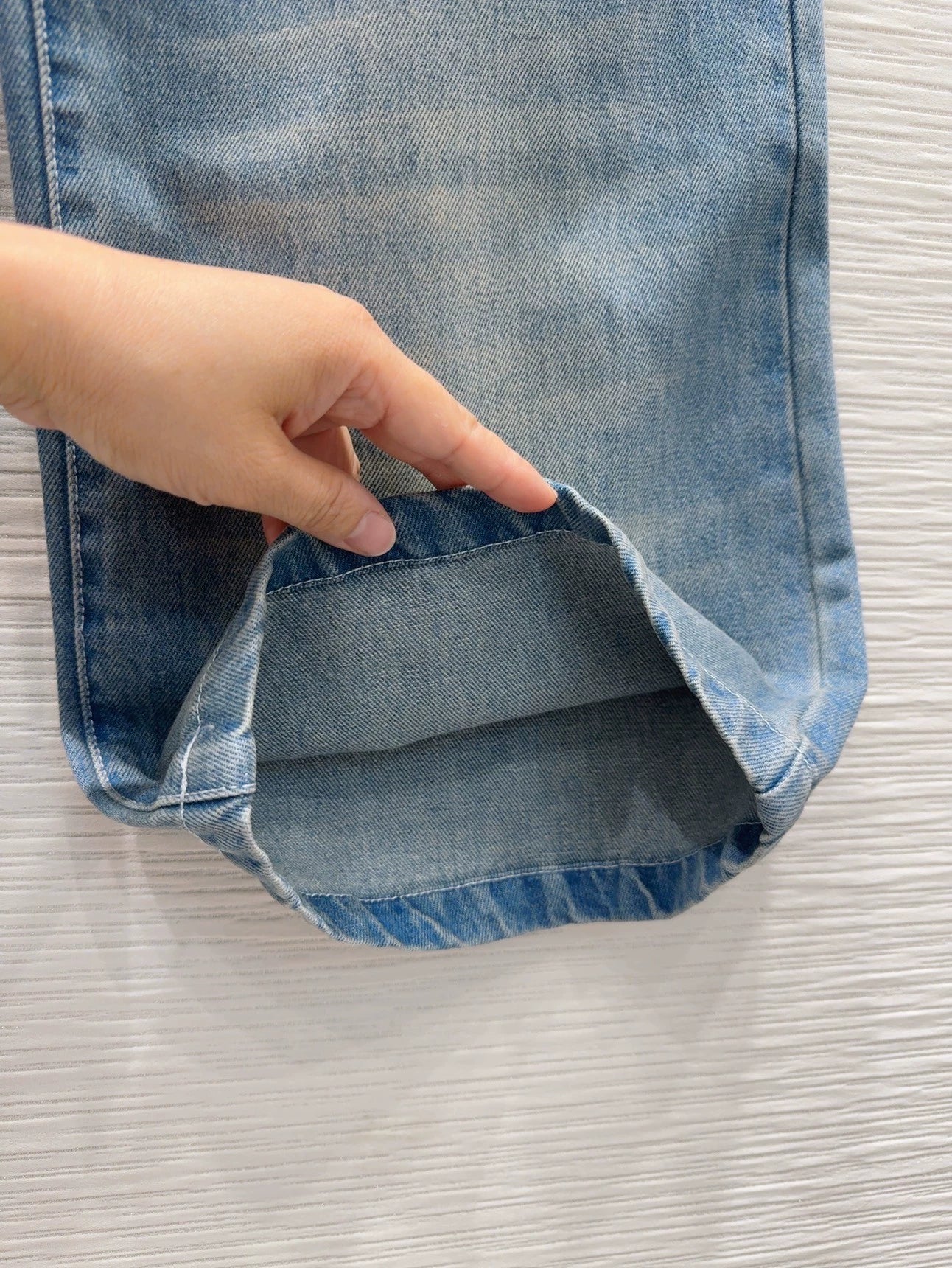 C 25 New Braided Embellished Denim Trousers