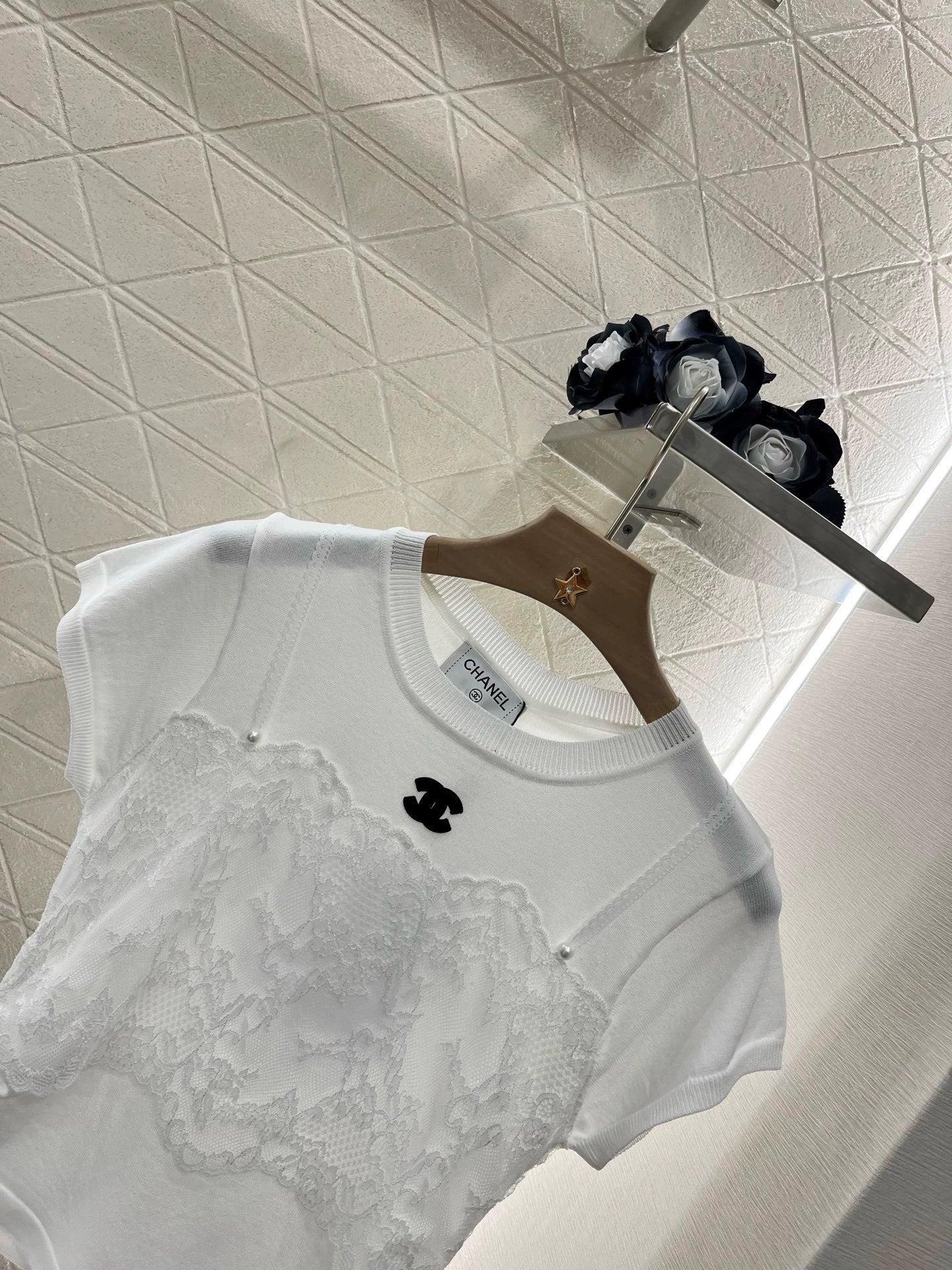 C 25 New Sling False Two Piece Knit Top