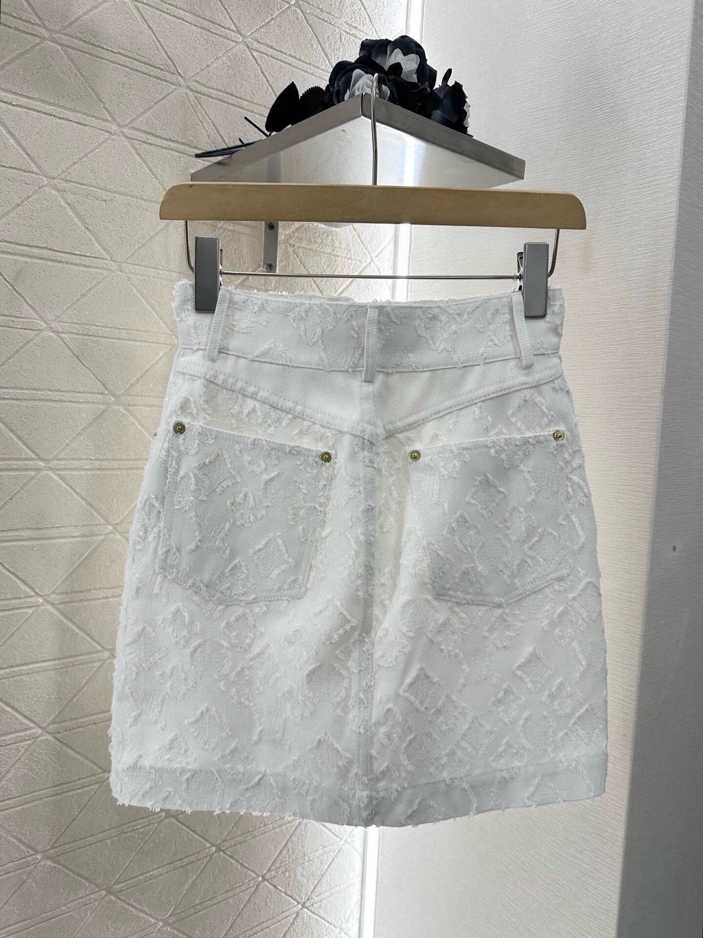 25 Summer New Denim Vest Skirt Set